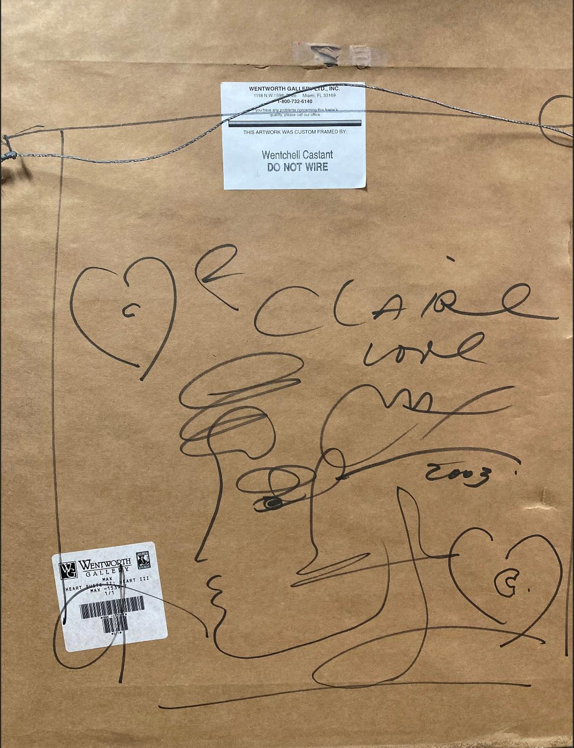 “1/1 heart suite ii with drawing on back“ For Sale 1