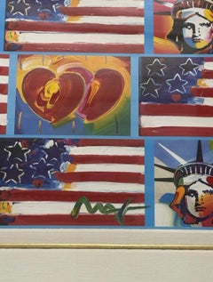 "4 libertés, 4 drapeaux, 2 cœurs".