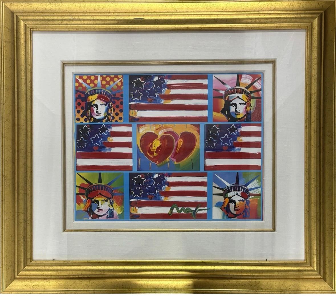 “4 Liberties, 4 Flags, 2 Hearts“