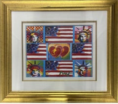 "4 libertés, 4 drapeaux, 2 cœurs".