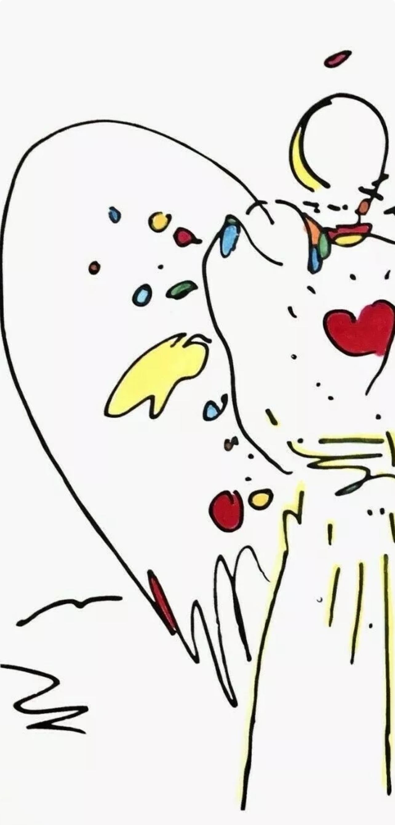Angel with Heart, Peter Max For Sale 2