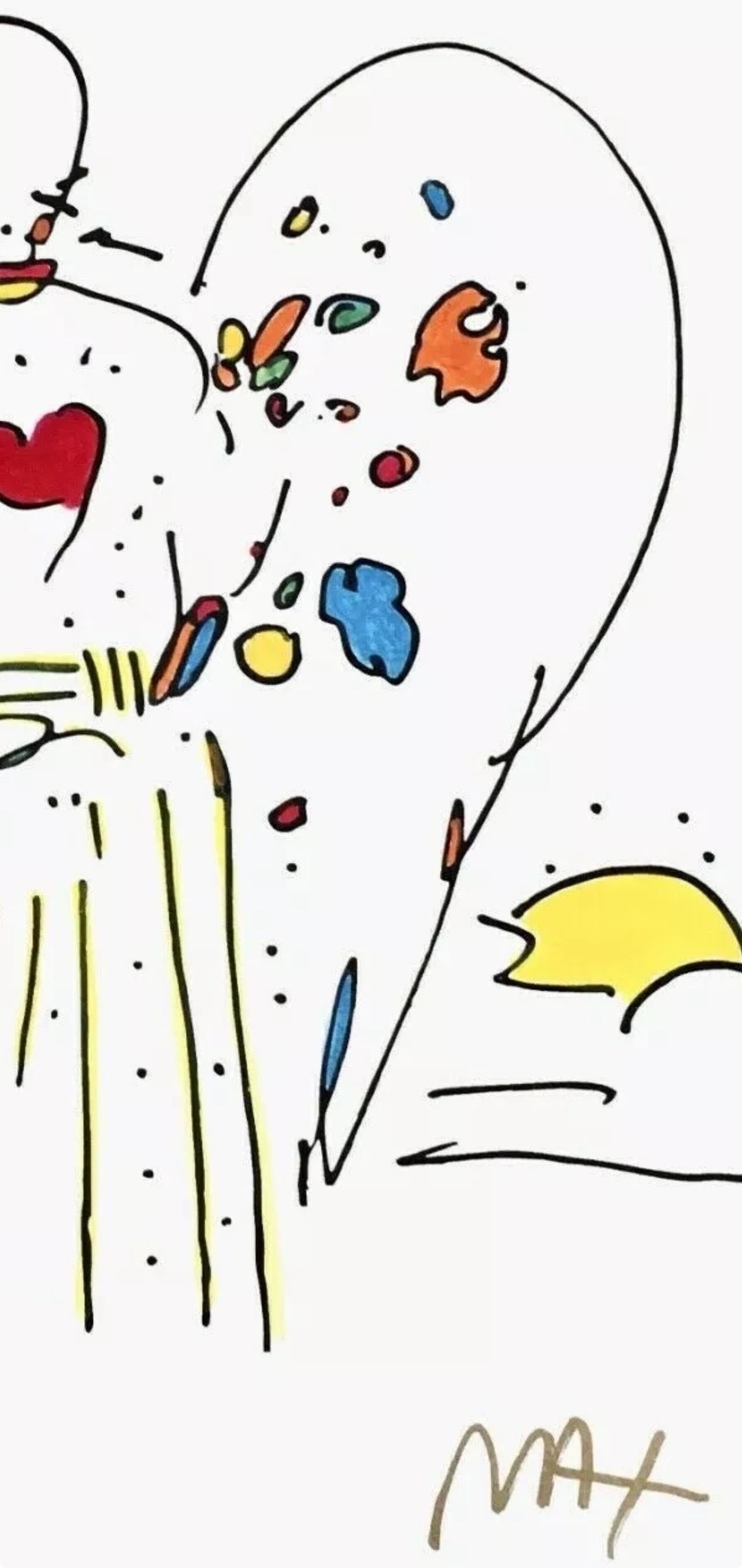 Angel with Heart, Peter Max For Sale 3