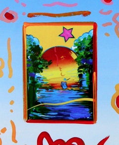 Better World, Original Mixed Media Painting, Peter Max - SIGNED
