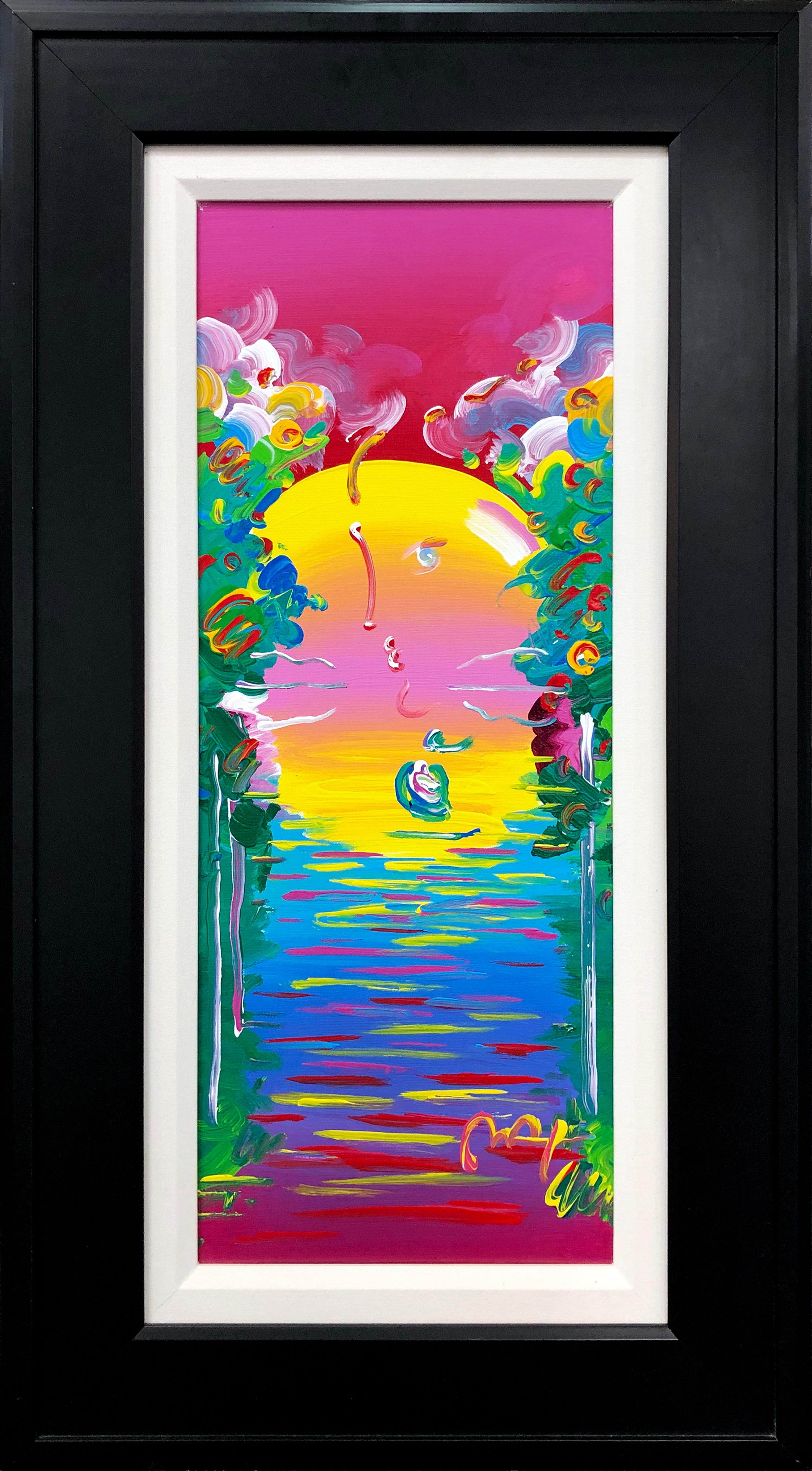 Peter Max Landscape Painting - BETTER WORLD (PAINTING)