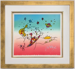 Cosmic Profile (original mixed media and watercolor)