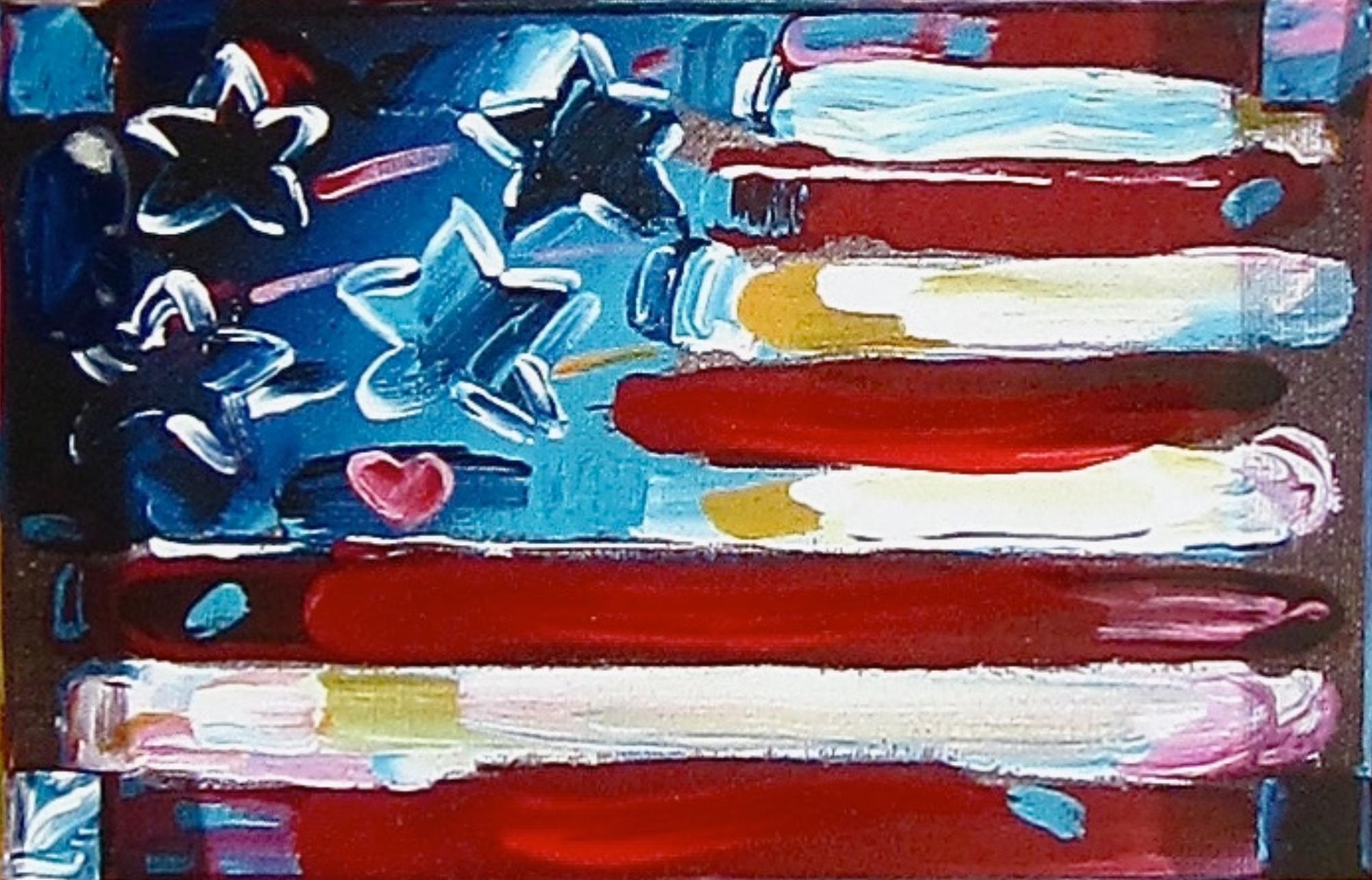 Drapeau Peter Max en vente 2