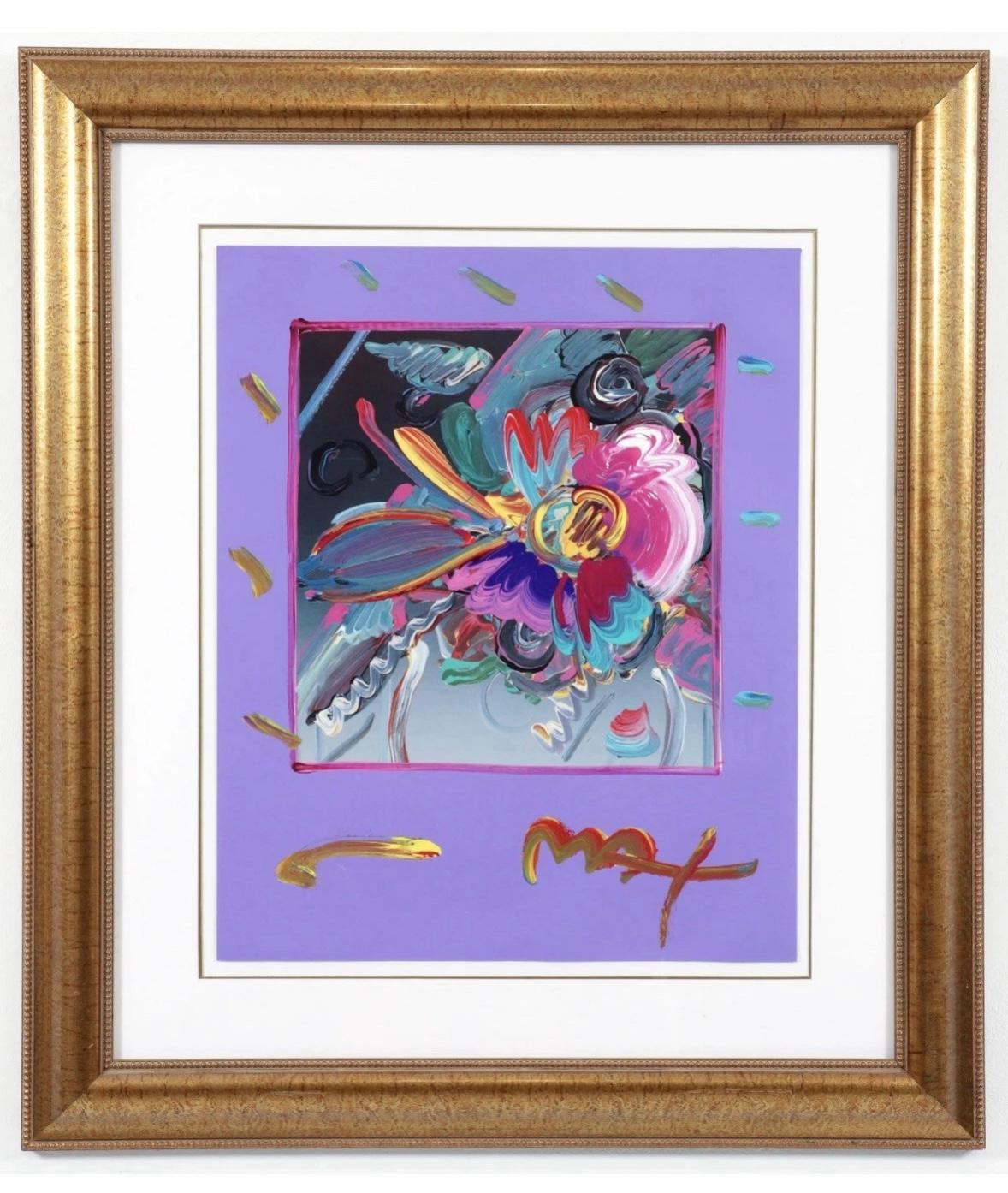 "Fleurs 2001 - Mixed Media Art de Peter Max