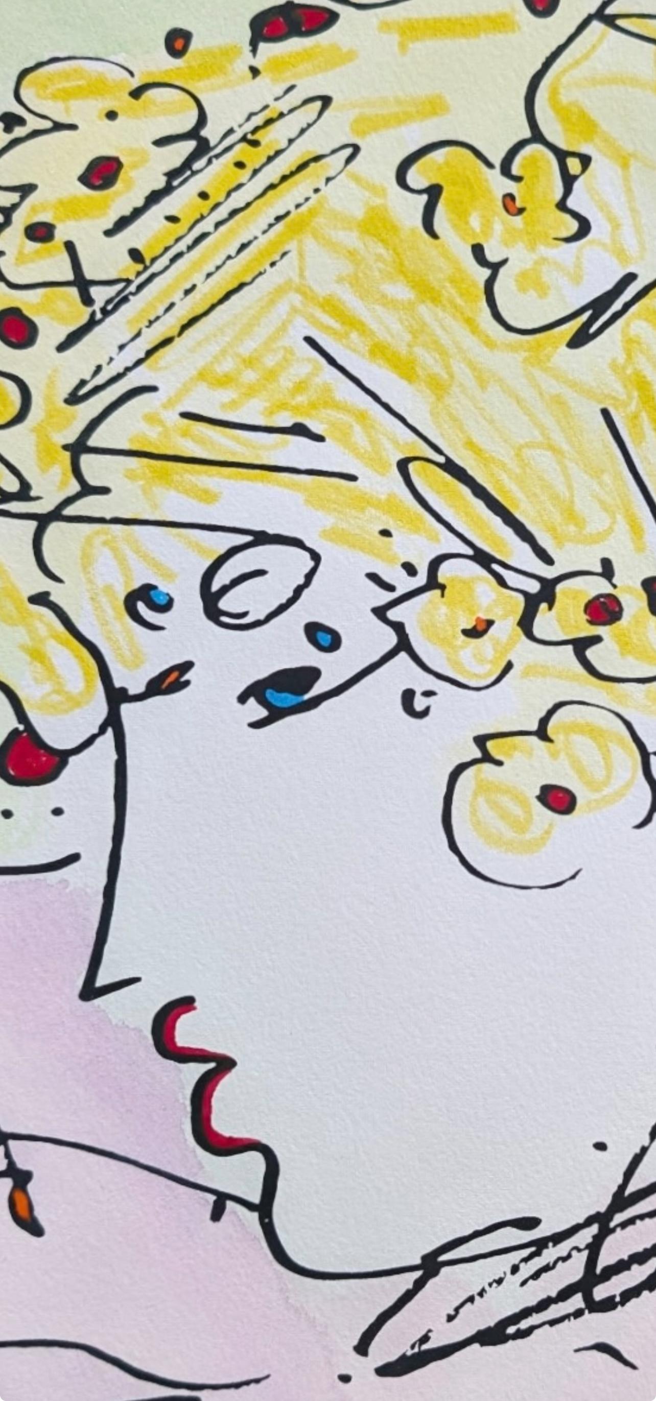 Perfil de la mujer, Peter Max en venta 1