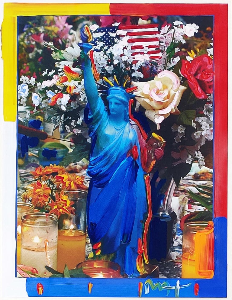 LAND OF THE FREE - Mixed Media Art by Peter Max