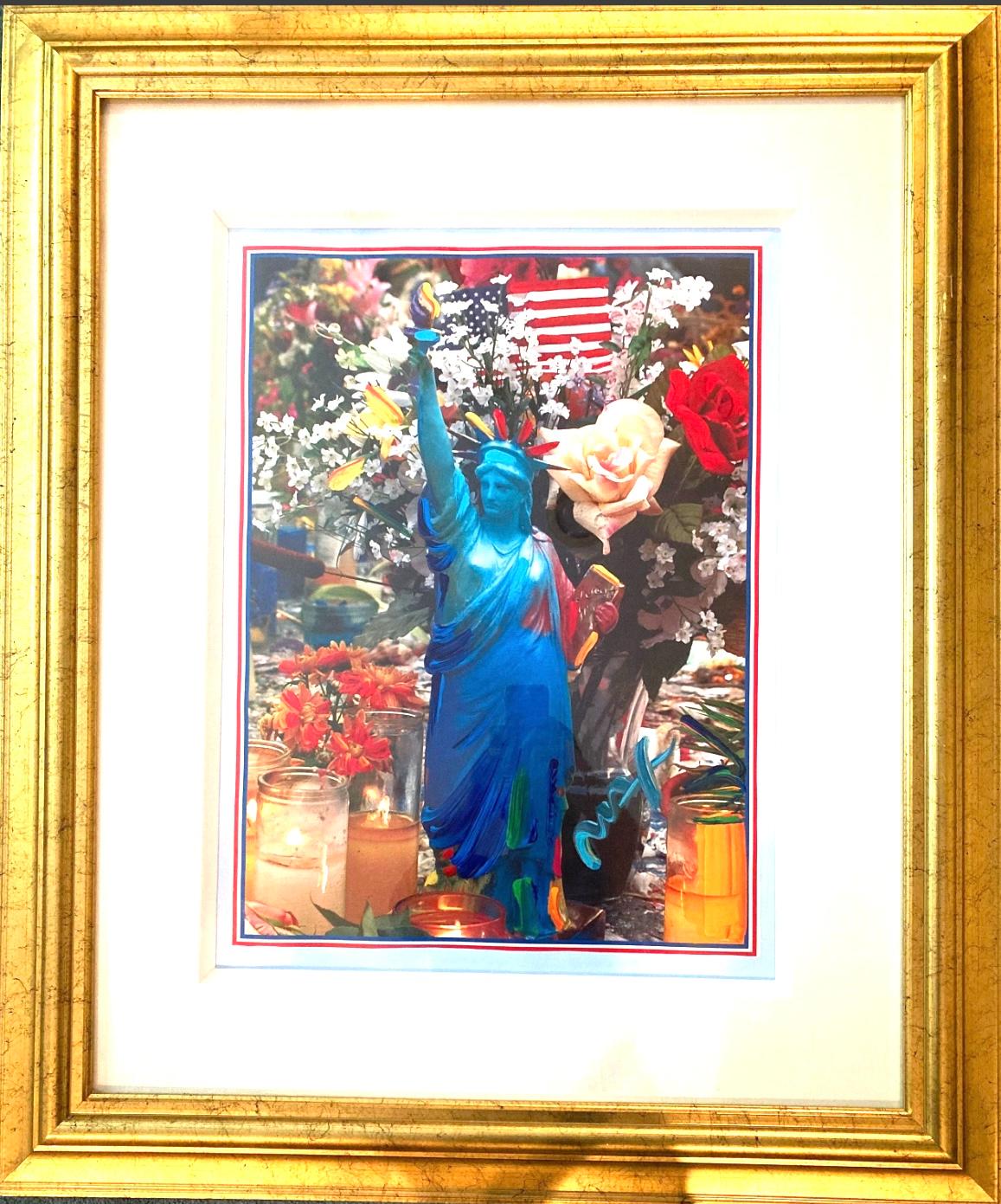 Land des freien Zuhauses der Brave – Mixed Media Art von Peter Max