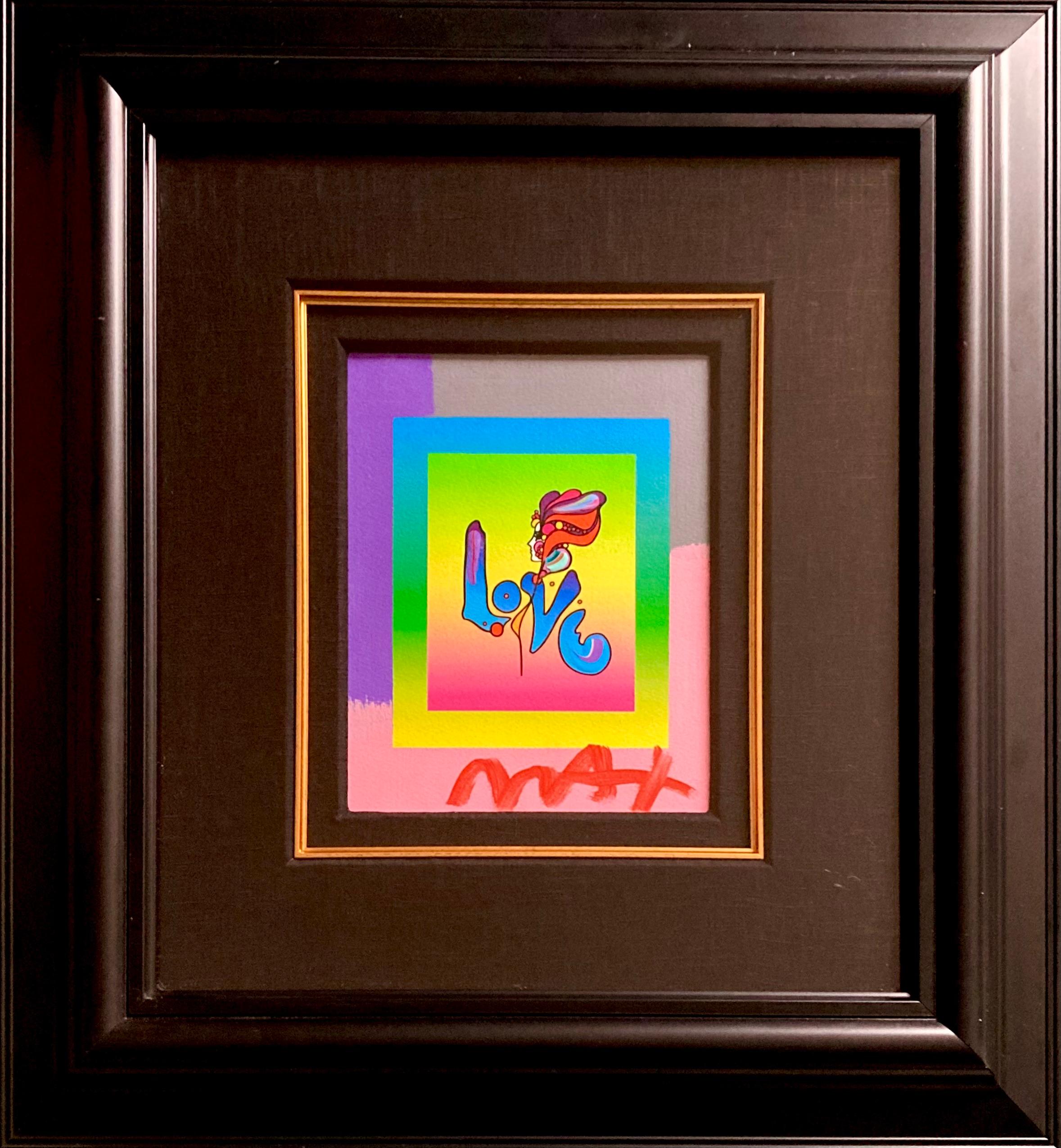 "Love on Blends" - Mixed Media Art by Peter Max