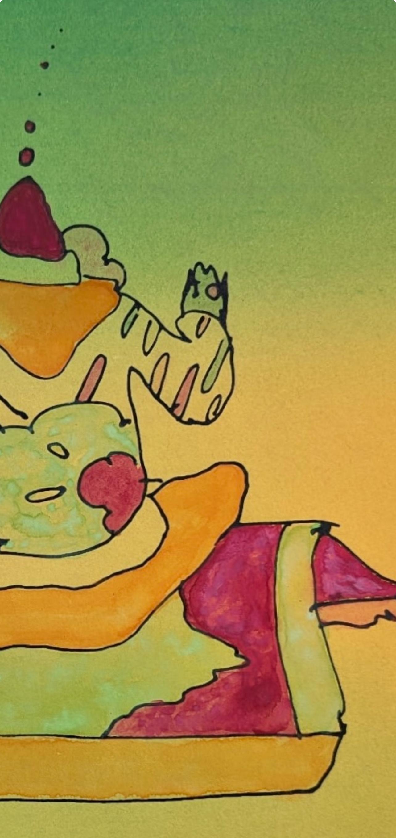 Viaje en Alfombra Mágica, Peter Max en venta 3