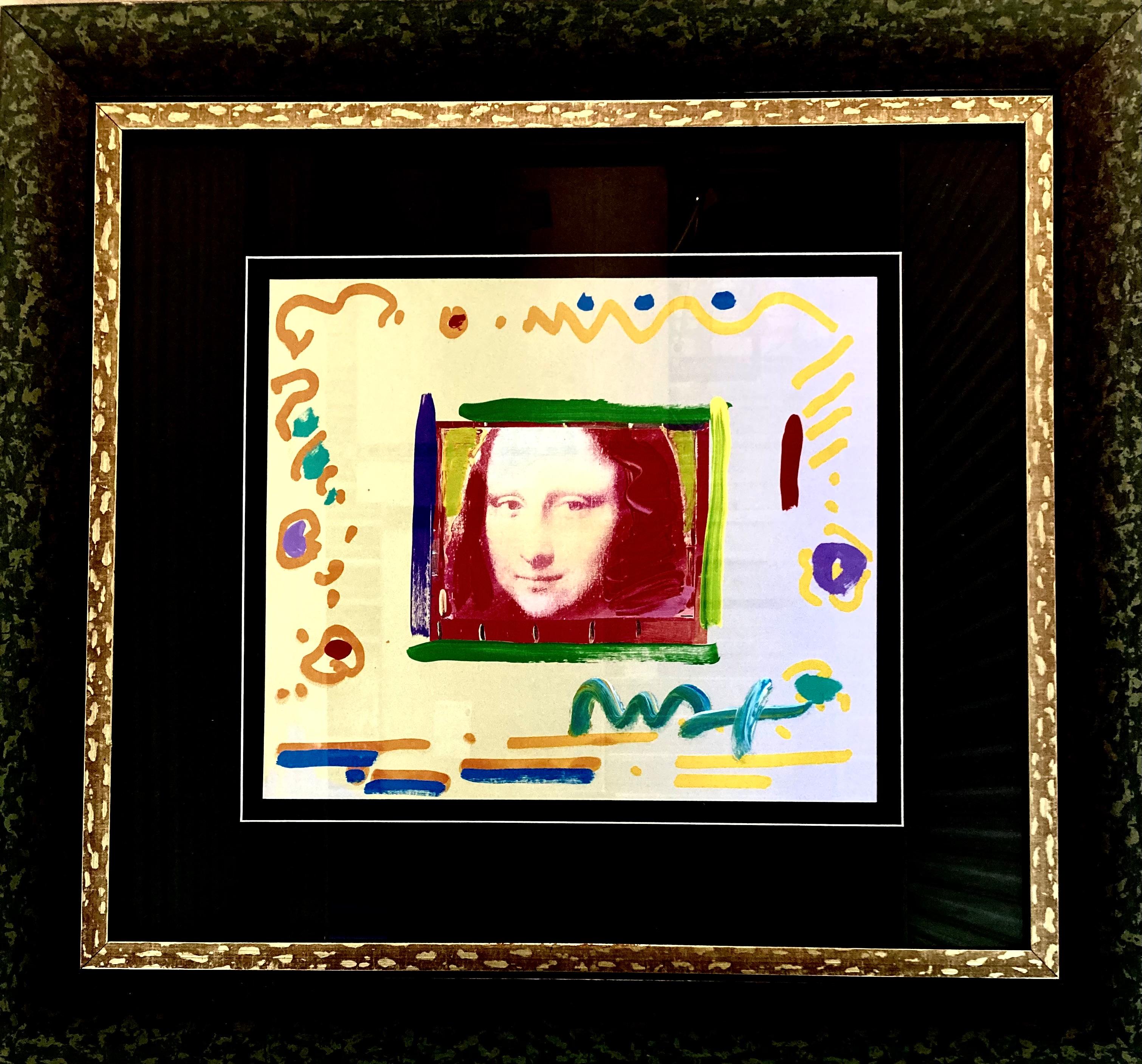 “Mona Lisa” - Mixed Media Art by Peter Max