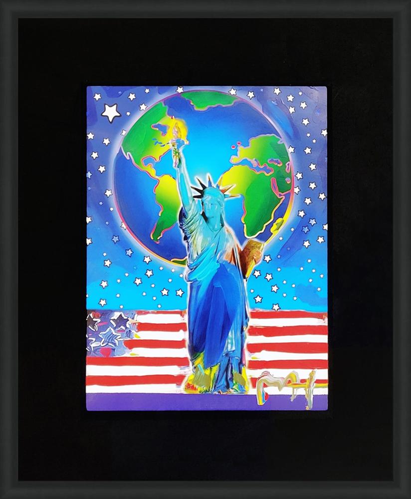 PEACE ON EARTH - Painting by Peter Max