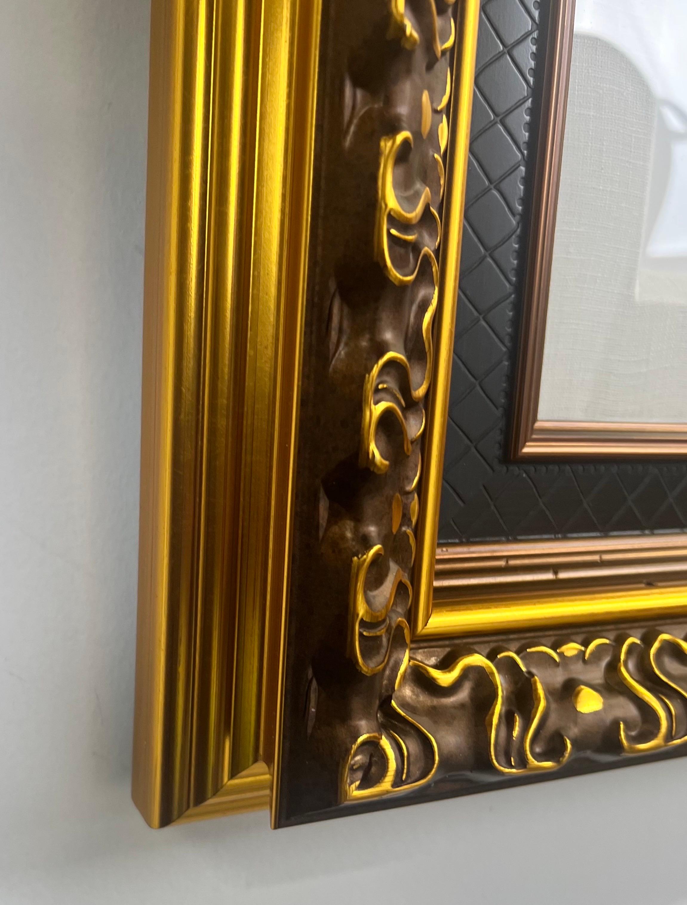 Peter Max Flower Jumper Over Sunrise Gravure et coloration à la main signée et encadrée en vente 7