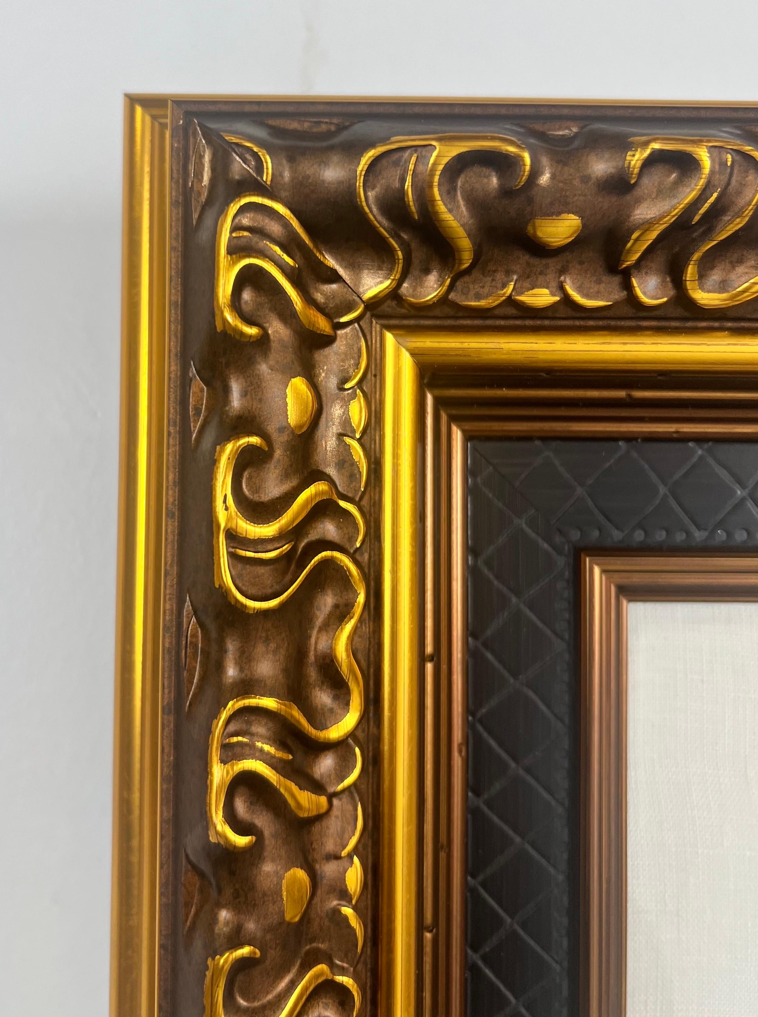 Peter Max Flower Jumper Over Sunrise Gravure et coloration à la main signée et encadrée en vente 8