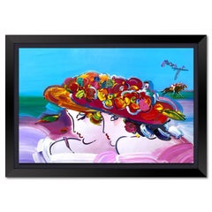 Peter Max, "Kentucky Oaks" Framed One-of-a-Kind Acrylic Mixed Media