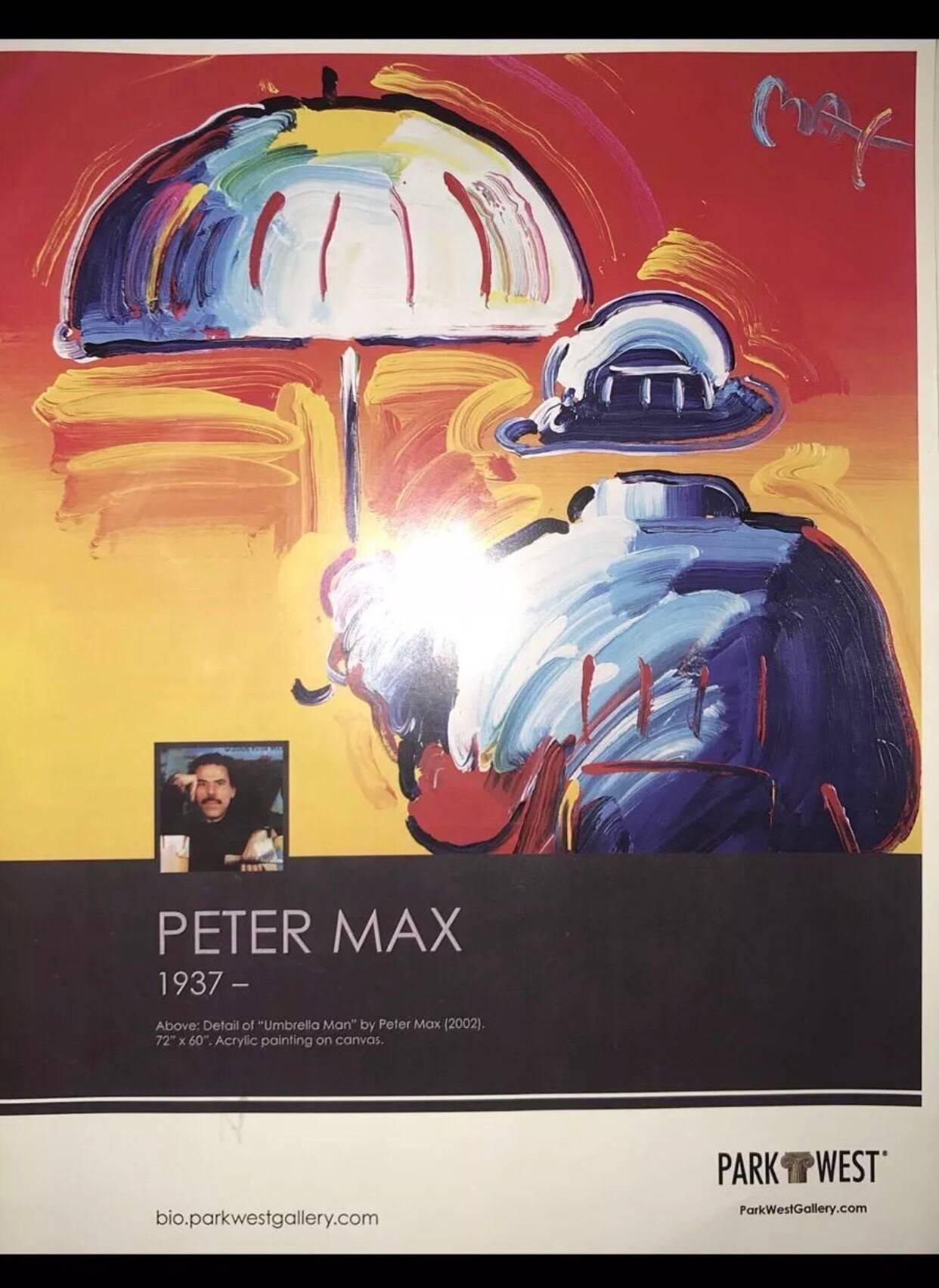 Peter Max Land of the Free - Home of the Brave II 2005 with Certification  For Sale 5