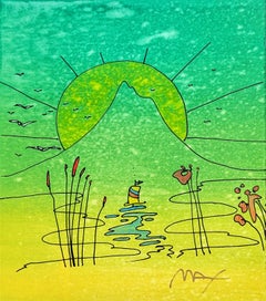 Voilier (technique mixte originale et aquarelle)