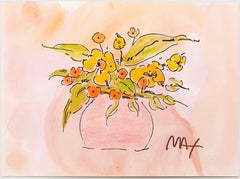 Spring Bouquet (framed, original mixed media on paper)