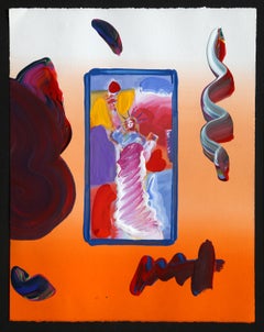 Statue de la Liberté, peinture acrylique sur papier Pop Art de Peter Max