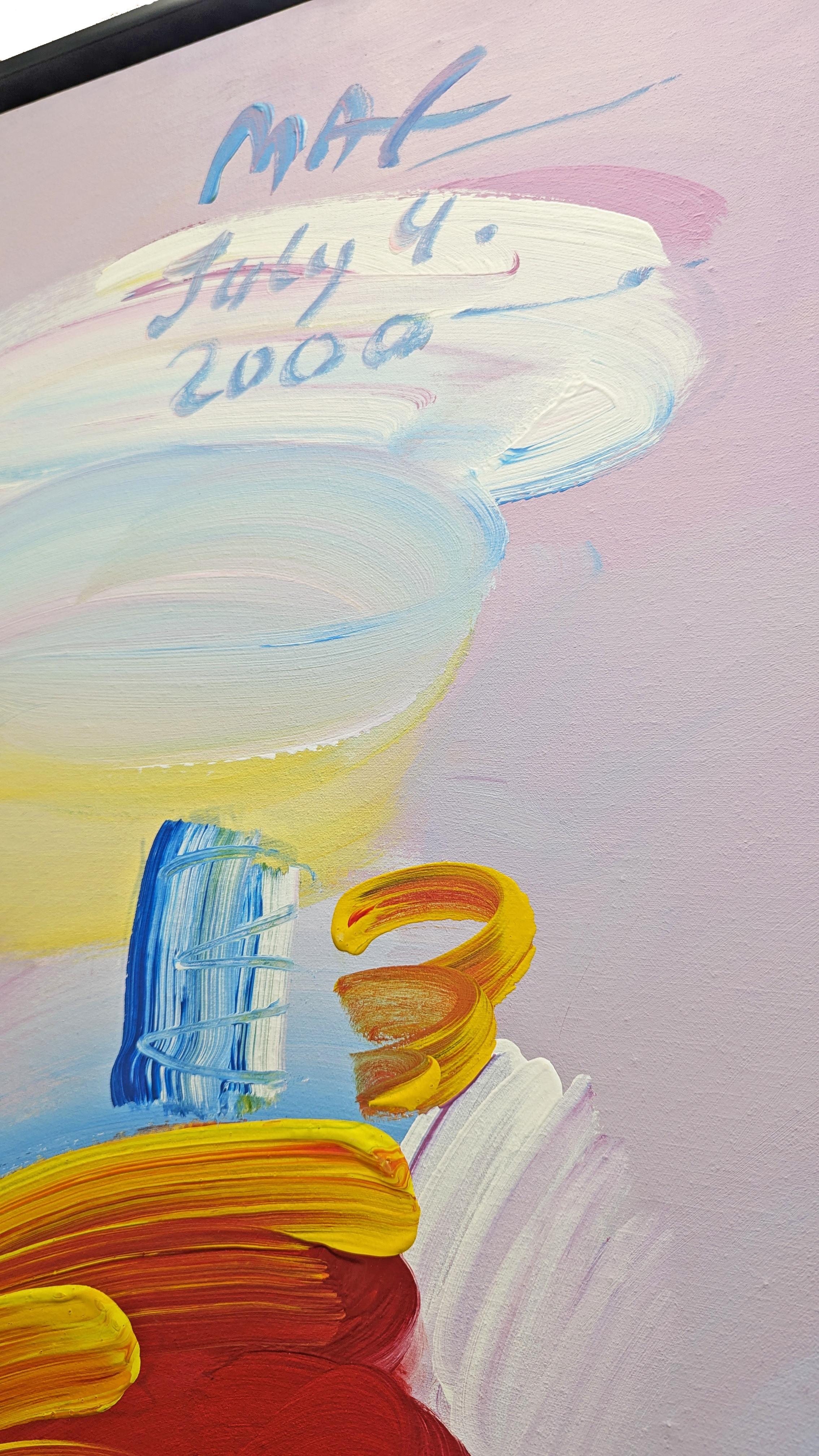 Statue of Liberty (huge original painting) - Pop Art Painting by Peter Max