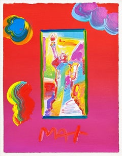 Statue of Liberty (unique mixed media on paper)