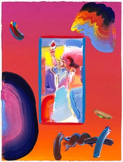 Statua della Libertà (tecnica mista unica su carta)