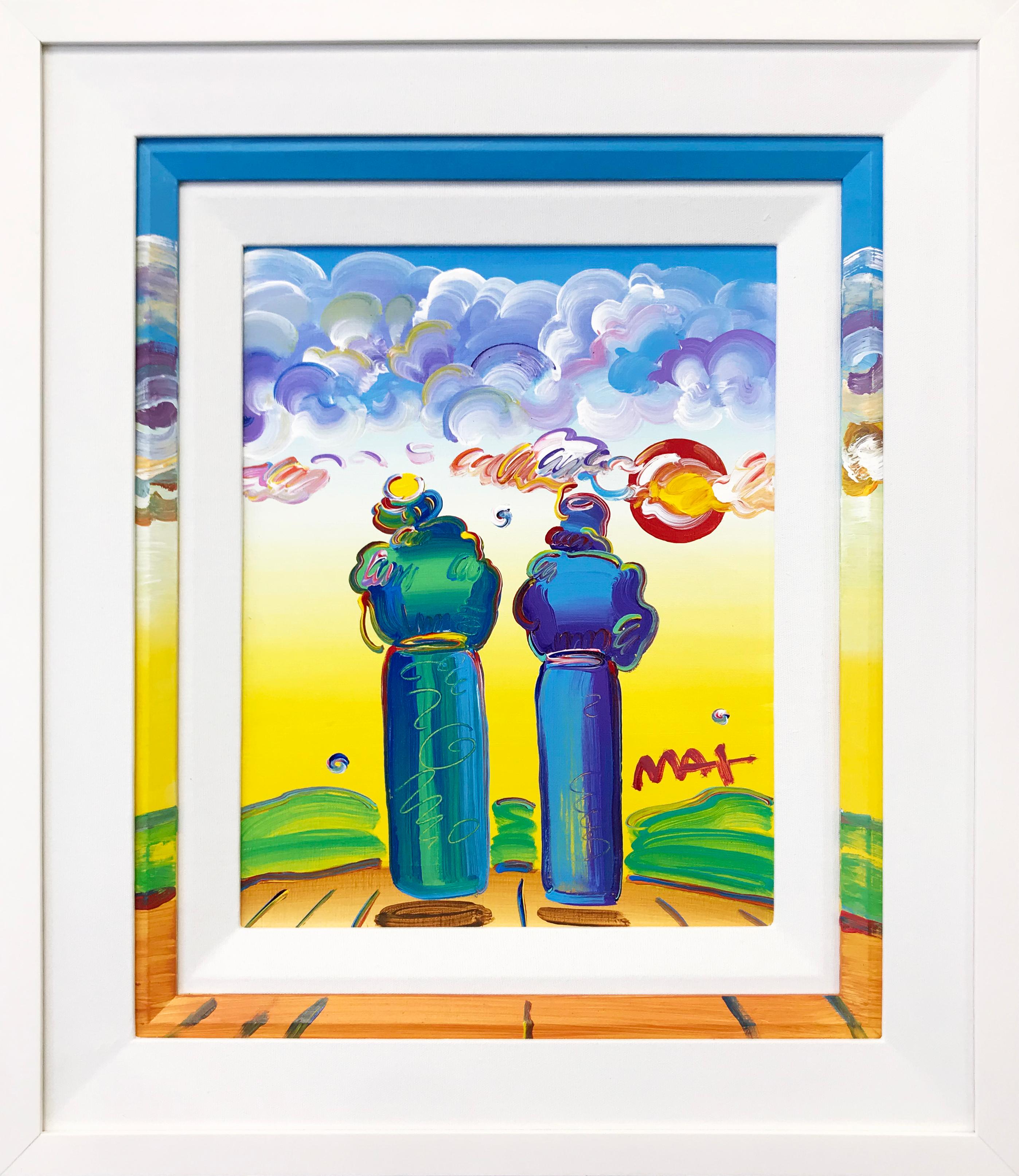 TWO SAGES - Mixed Media Art by Peter Max