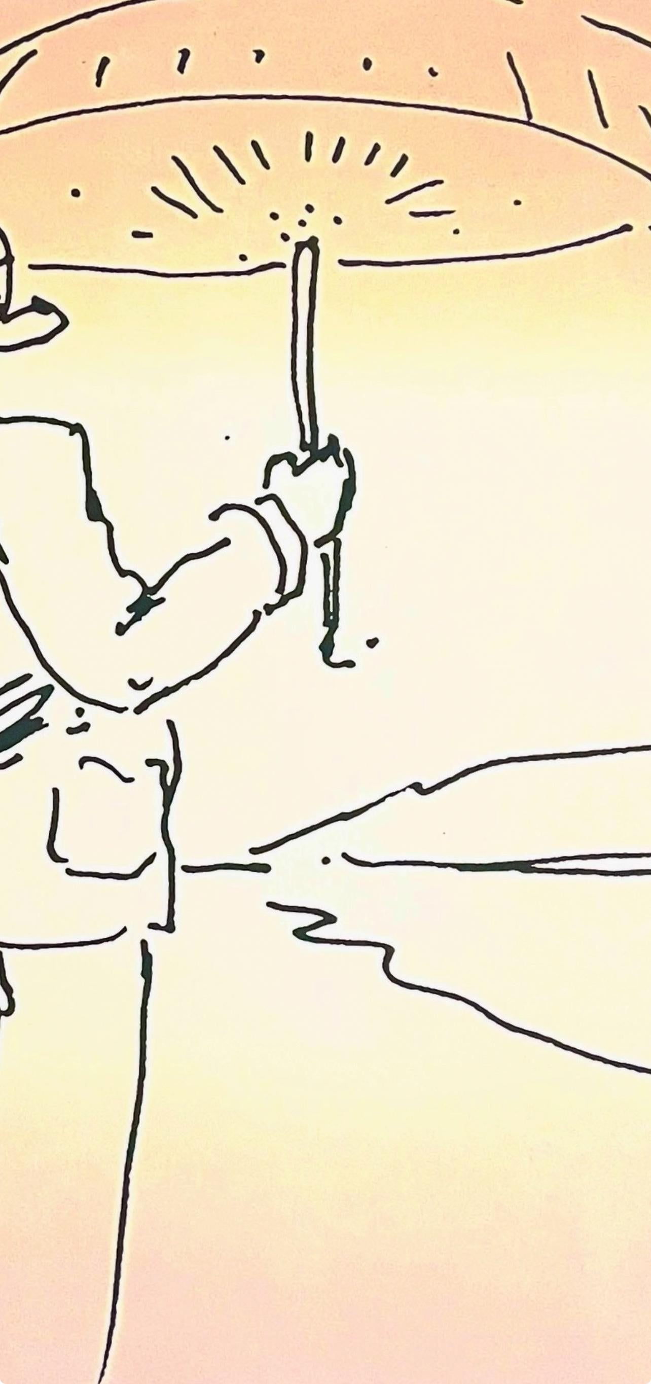 L'homme au parapluie, Peter Max en vente 3