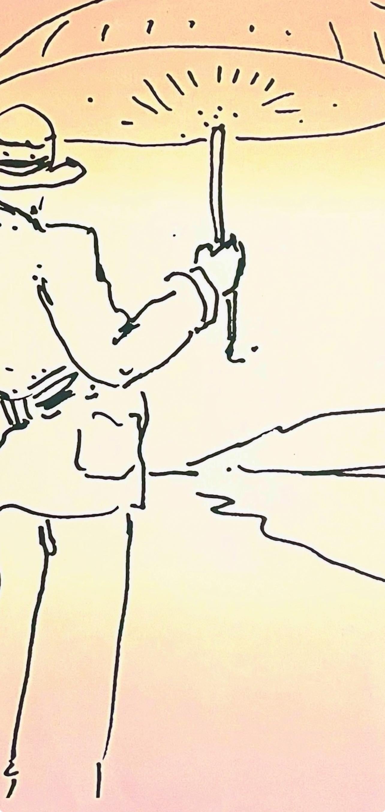 L'homme au parapluie, Peter Max en vente 4