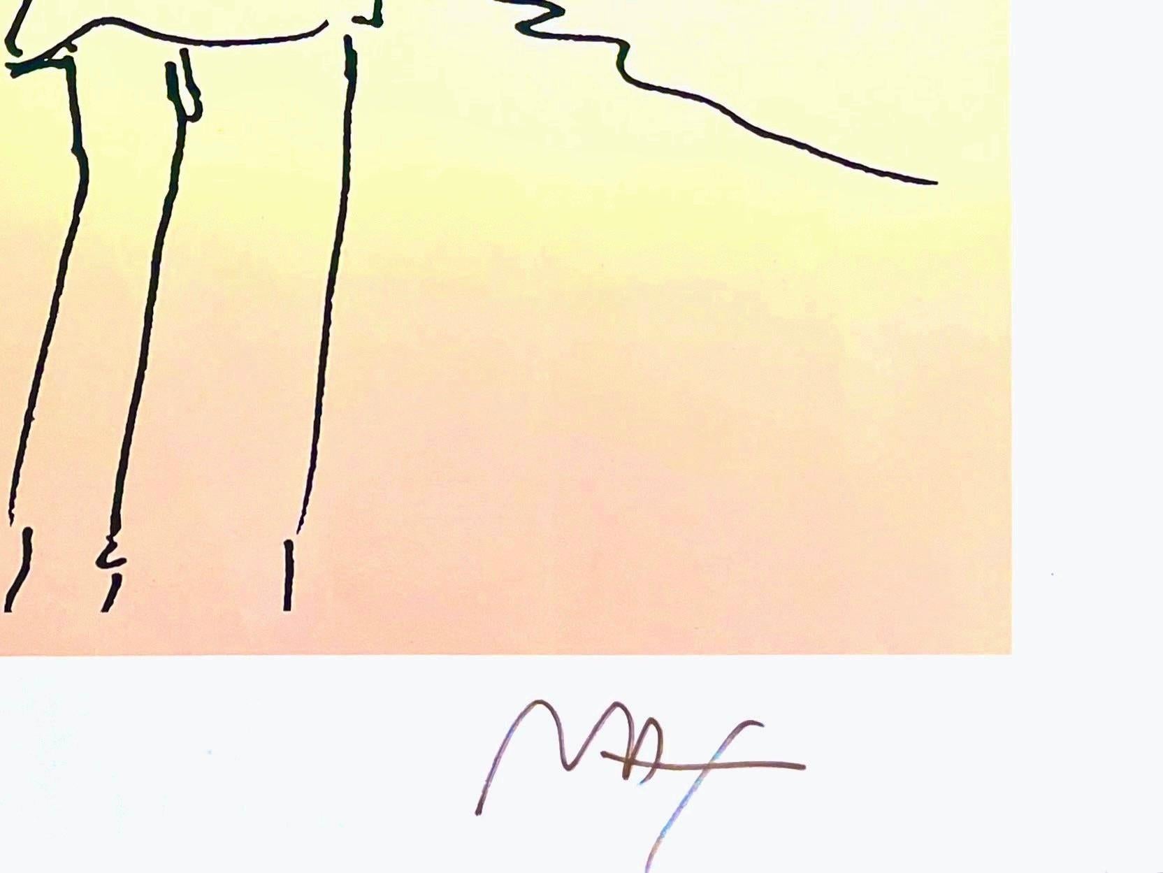 L'homme au parapluie, Peter Max en vente 5