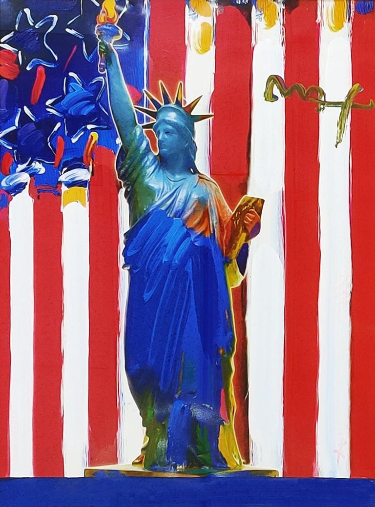 Peter Max Figurative Painting - UNITED WE STAND