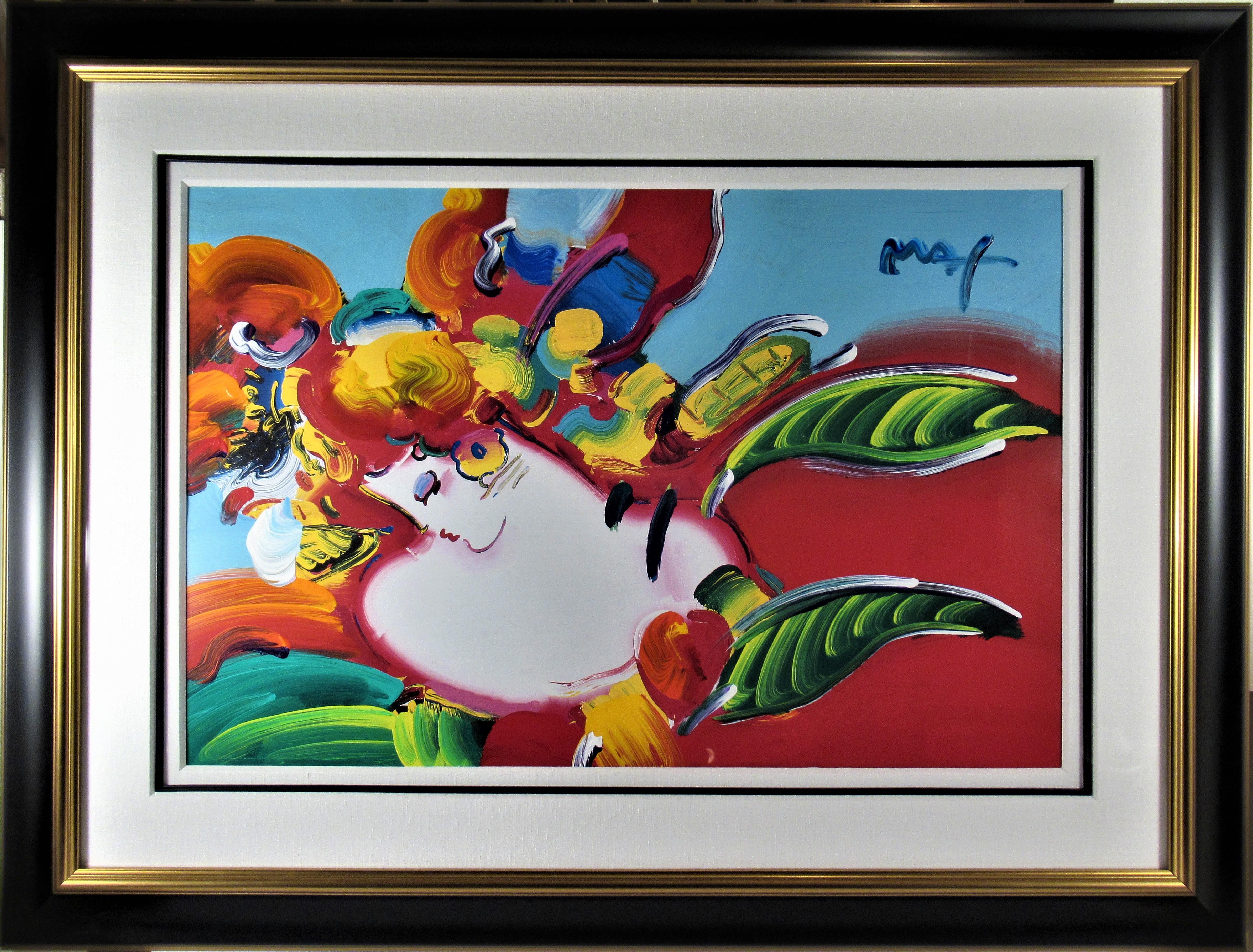 Frau im Liebesstil – Mixed Media Art von Peter Max