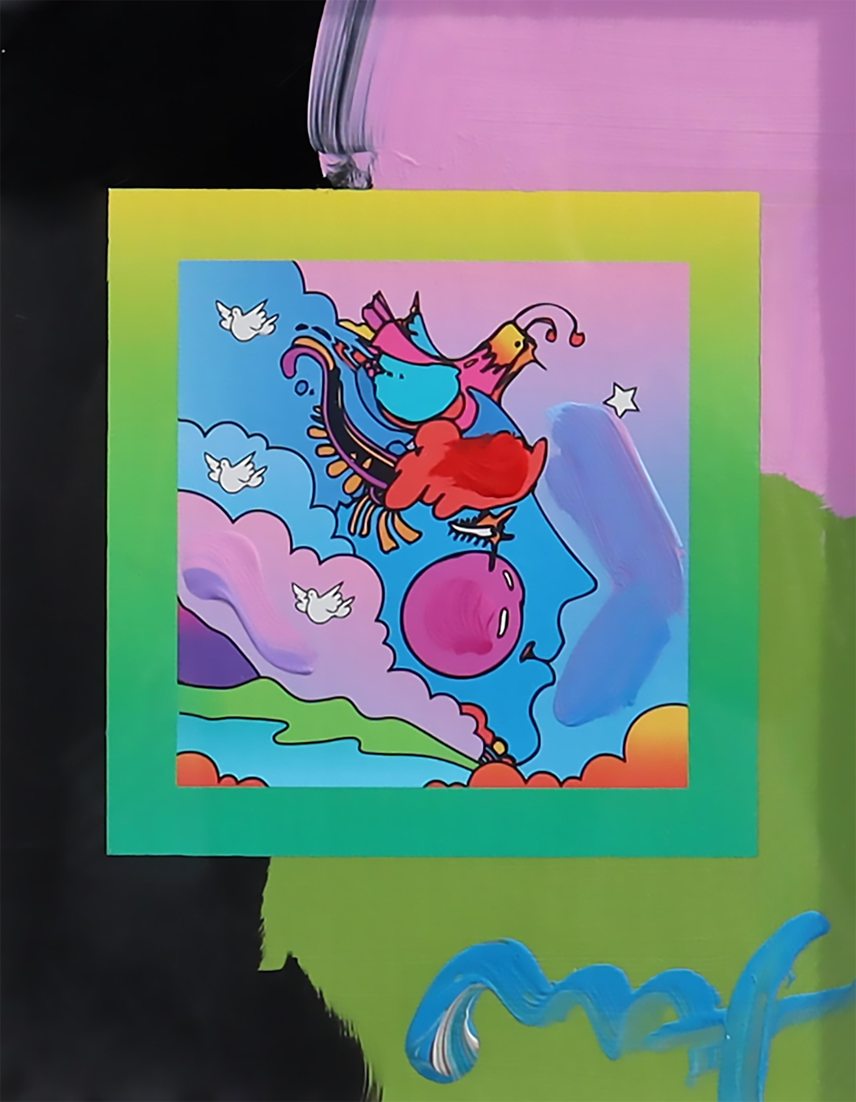 Woodstock Series, Profile on B - Mixed Media Art by Peter Max
