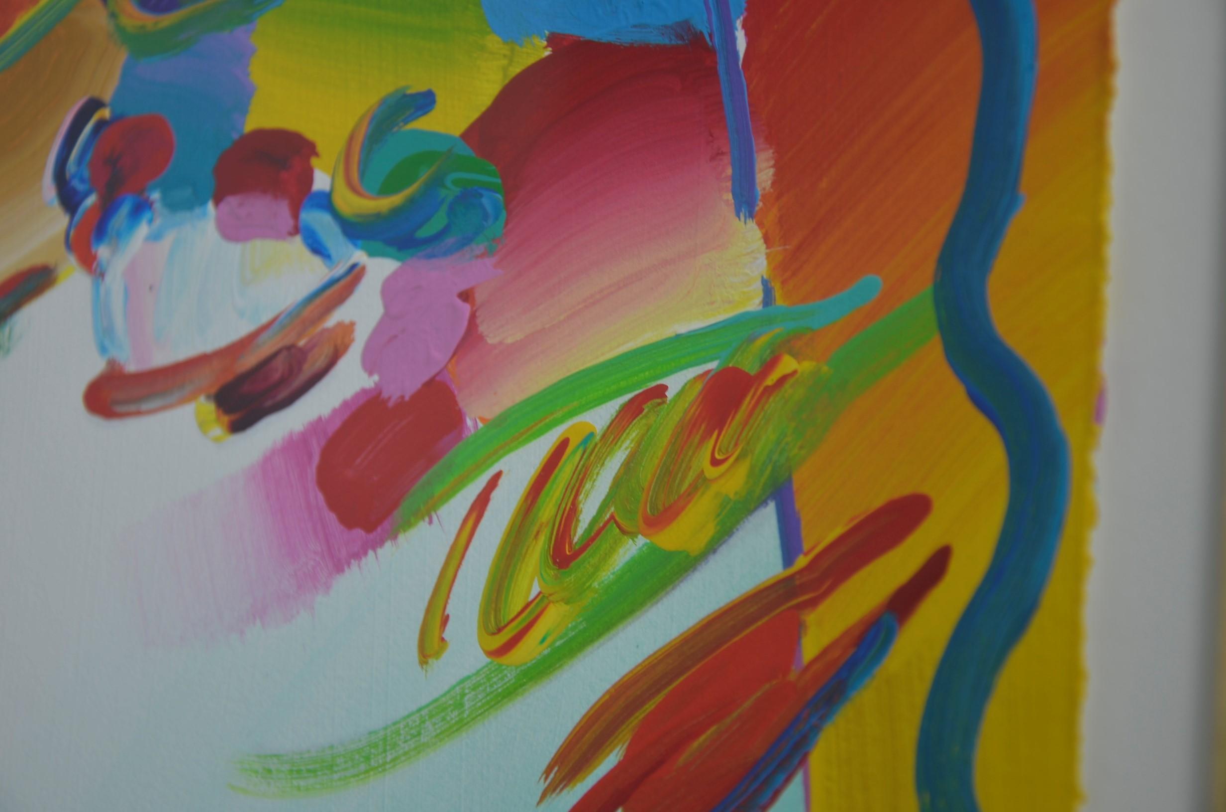 Modern Peter Max Original Acrylic 