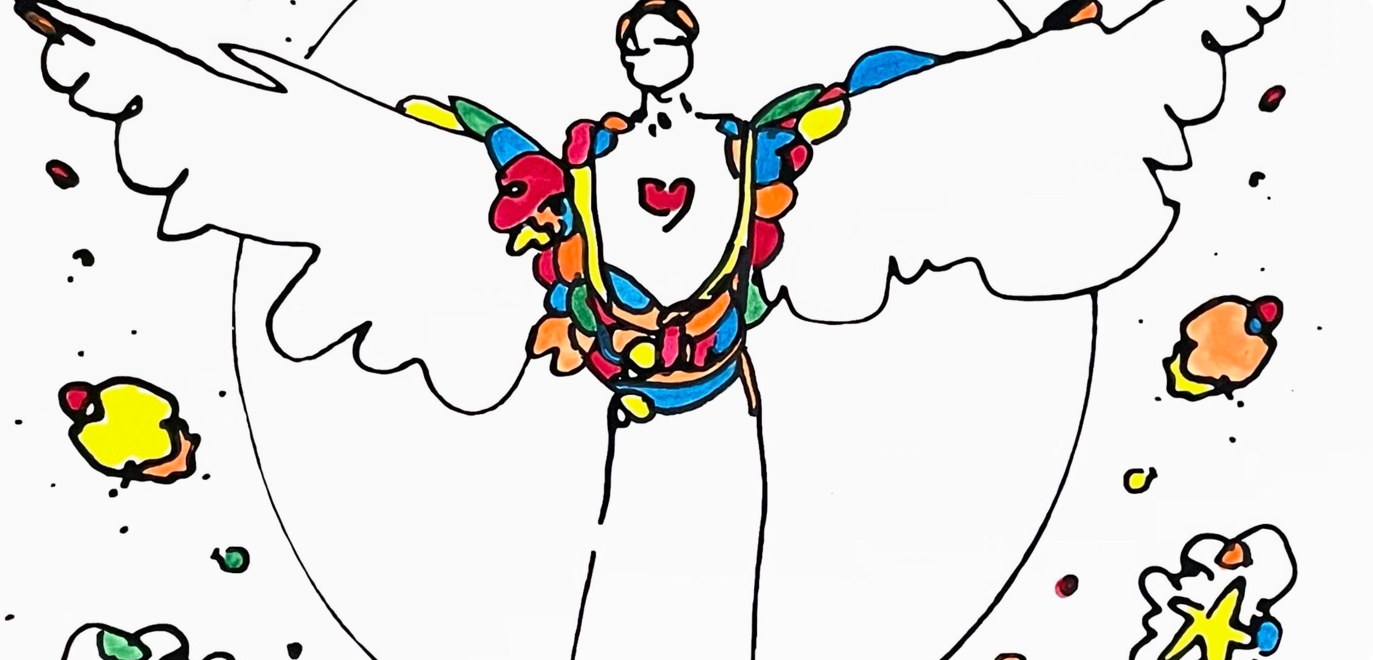Angel mit Herz, Peter Max im Angebot 2