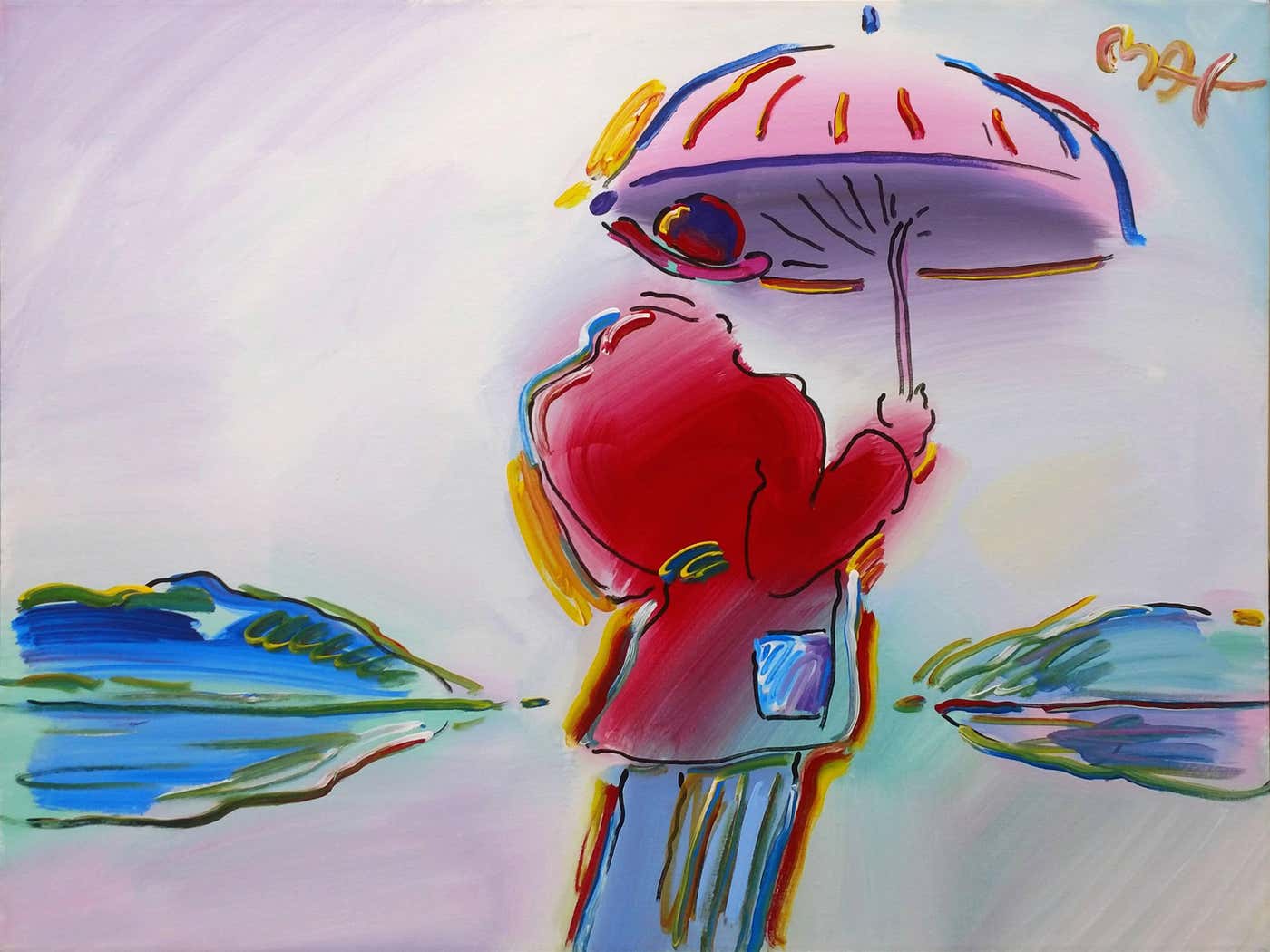 Peter Max - ARTIST SERIES 1992: UMBRELLA MAN VER. III #2 at 1stDibs ...