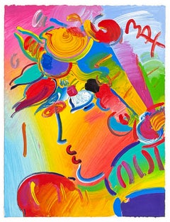 Blushing Beauty, versión 1997 III n.º 65, pintura acrílica única sobre papel, firmada a mano