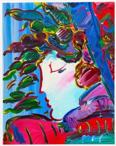Blushing Beauty, versión 2011 N.º 38, pintura acrílica única sobre papel, firmada a mano