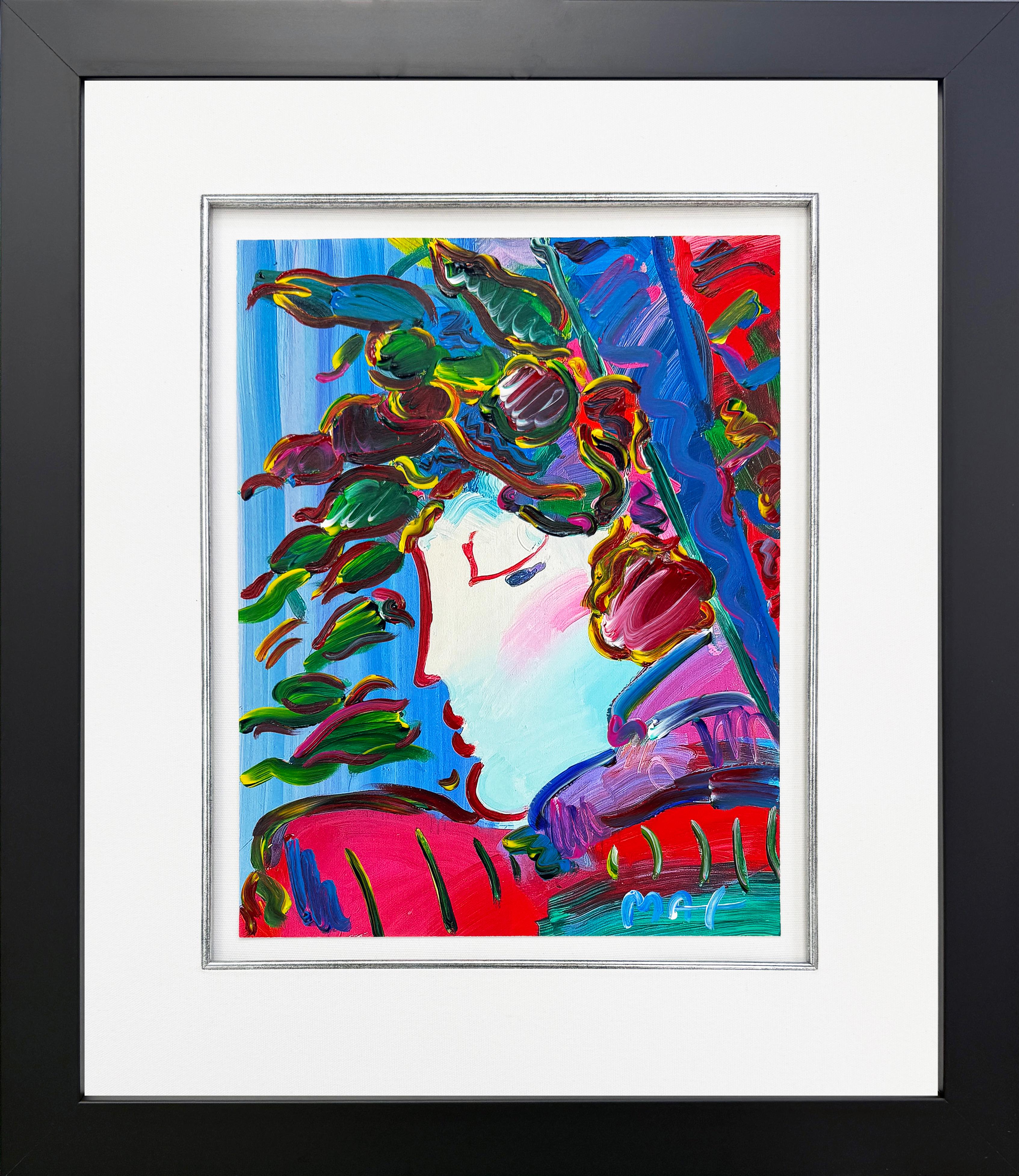 Blushing Beauty 2011 Ver. I #38, Unique Acrylic Painting on Paper, Hand Signed