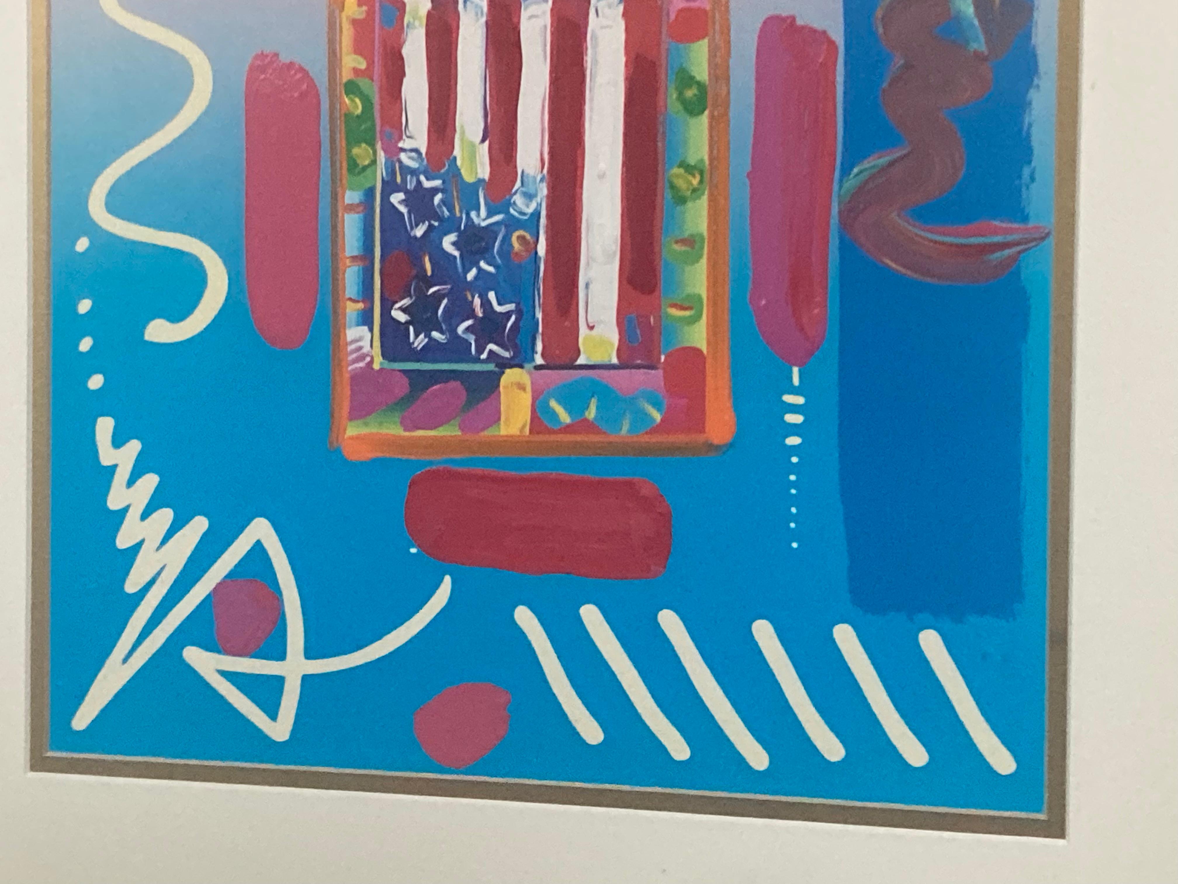 “Flag with Heart Collage, version 1” For Sale 2