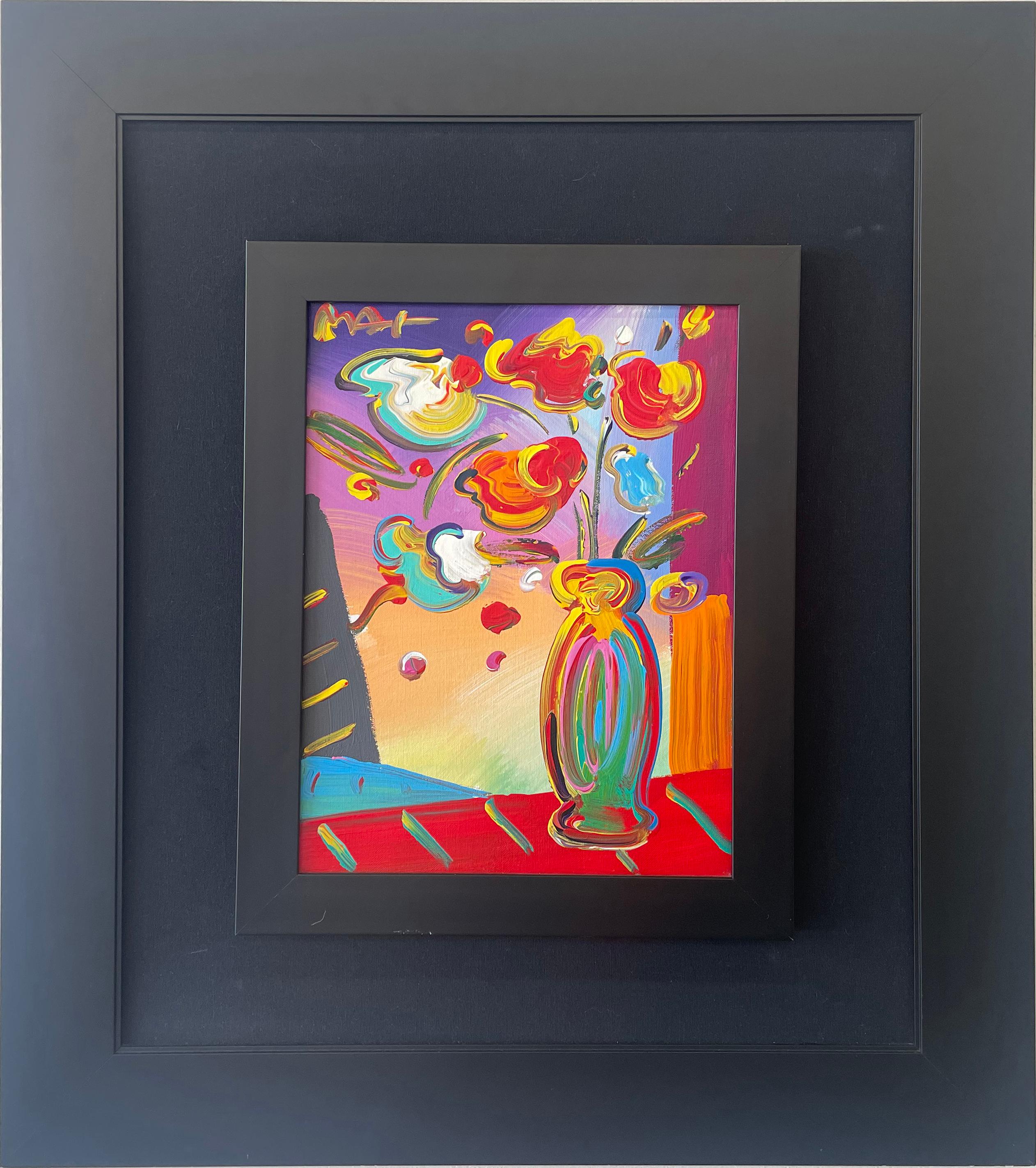 Peter Max Still-Life Painting - Flowers