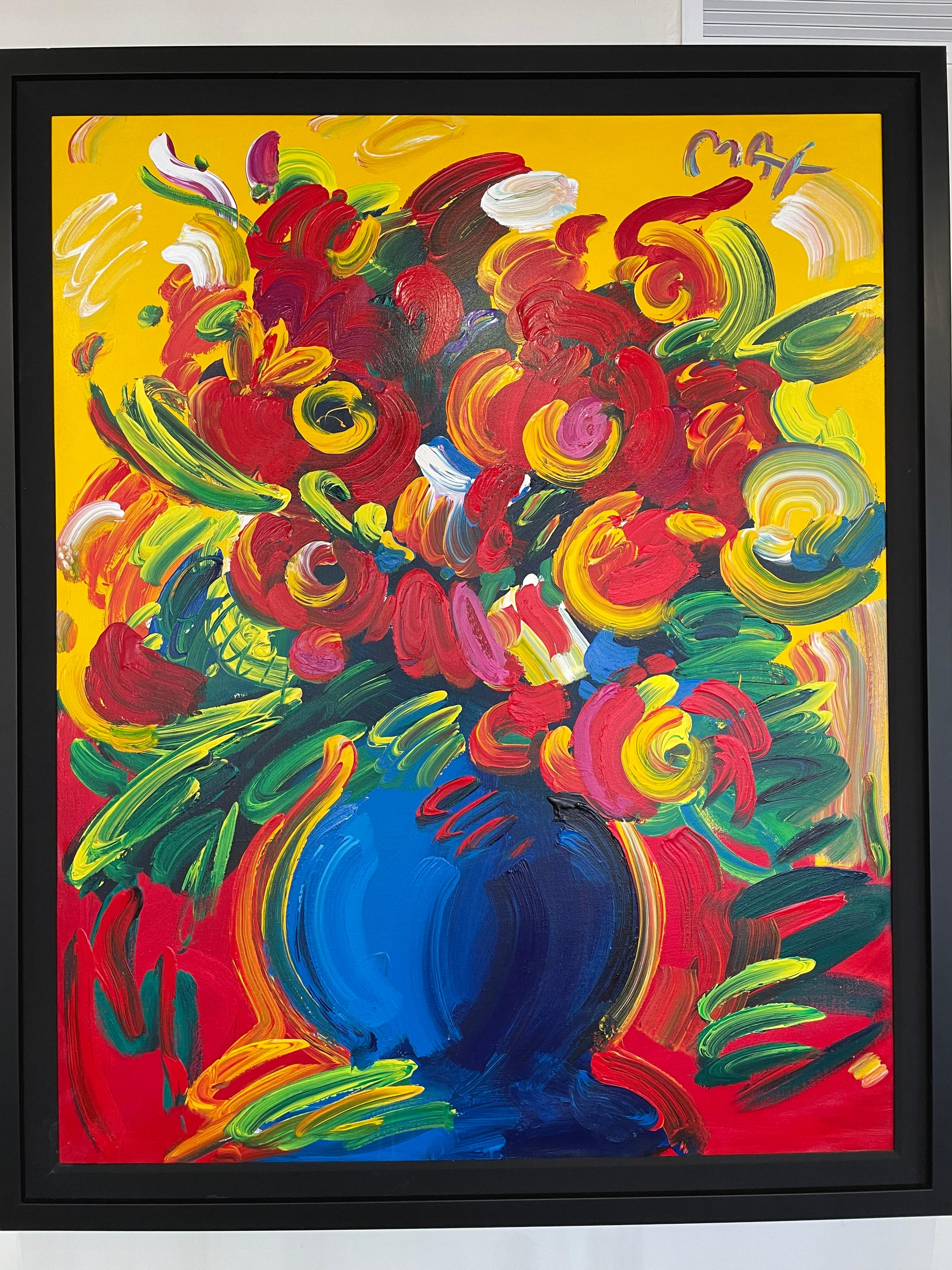 Fleurs - Painting de Peter Max