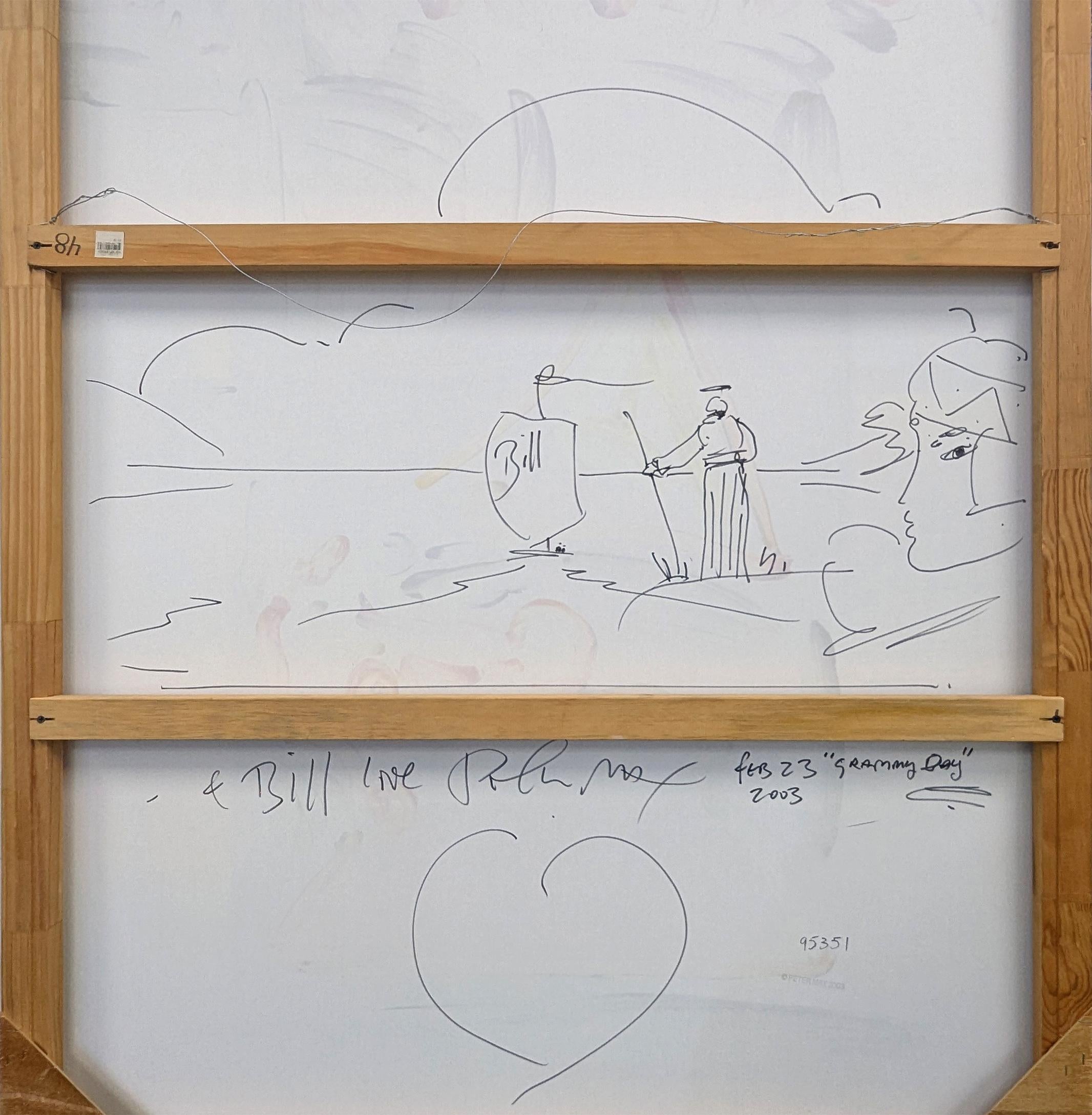 Grammy Day (farbenes Originalgemälde) (Pop-Art), Painting, von Peter Max
