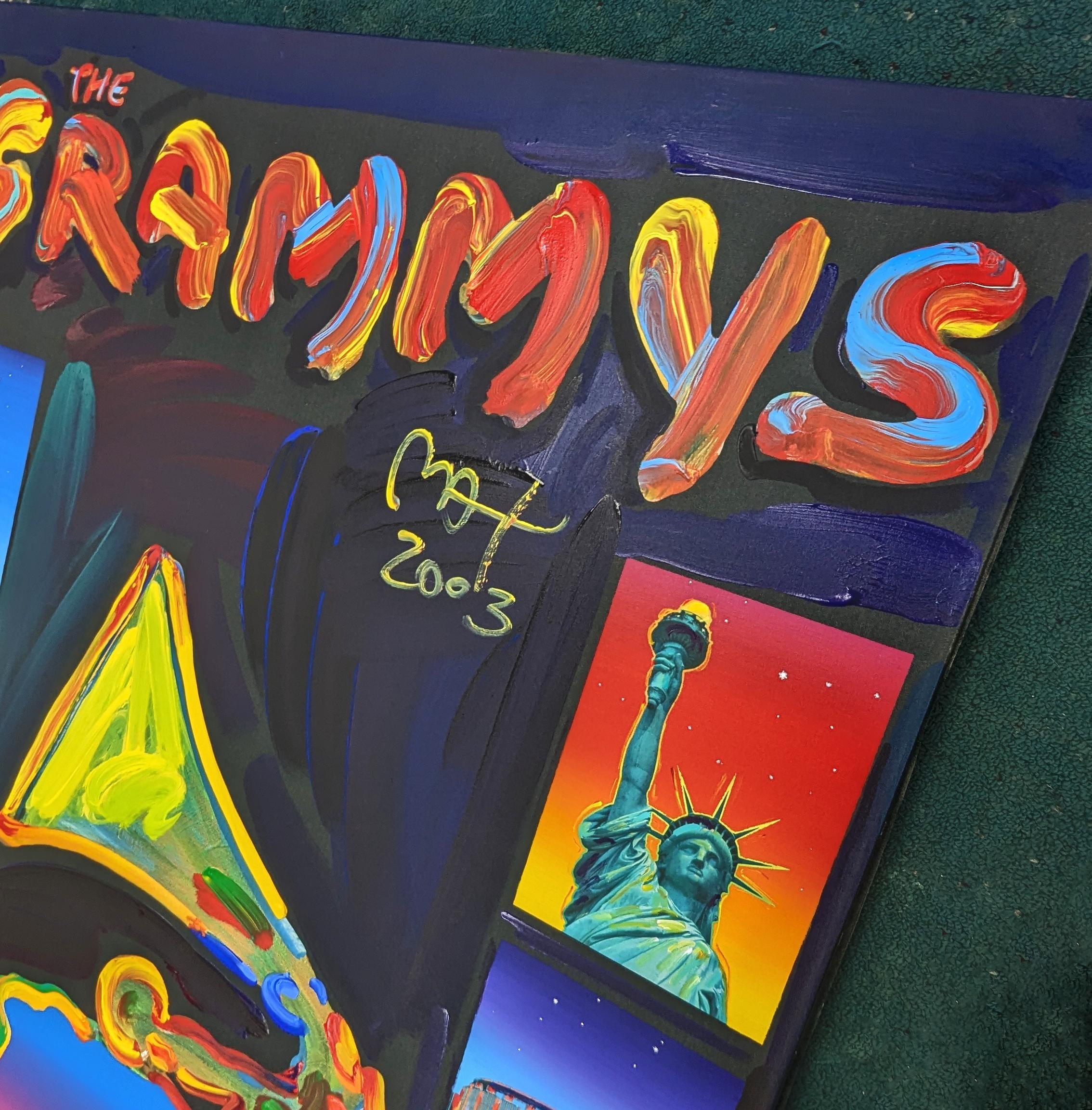 Original-Acrylgemälde auf Leinwand. Handsigniert und datiert in Acryl auf der Vorderseite von Peter Max. Leinwandformat 60 x 45
Zoll.   Katalognummer und Datum des Studios Peter Max auf der Rückseite.

Datiert, betitelt und gewidmet 