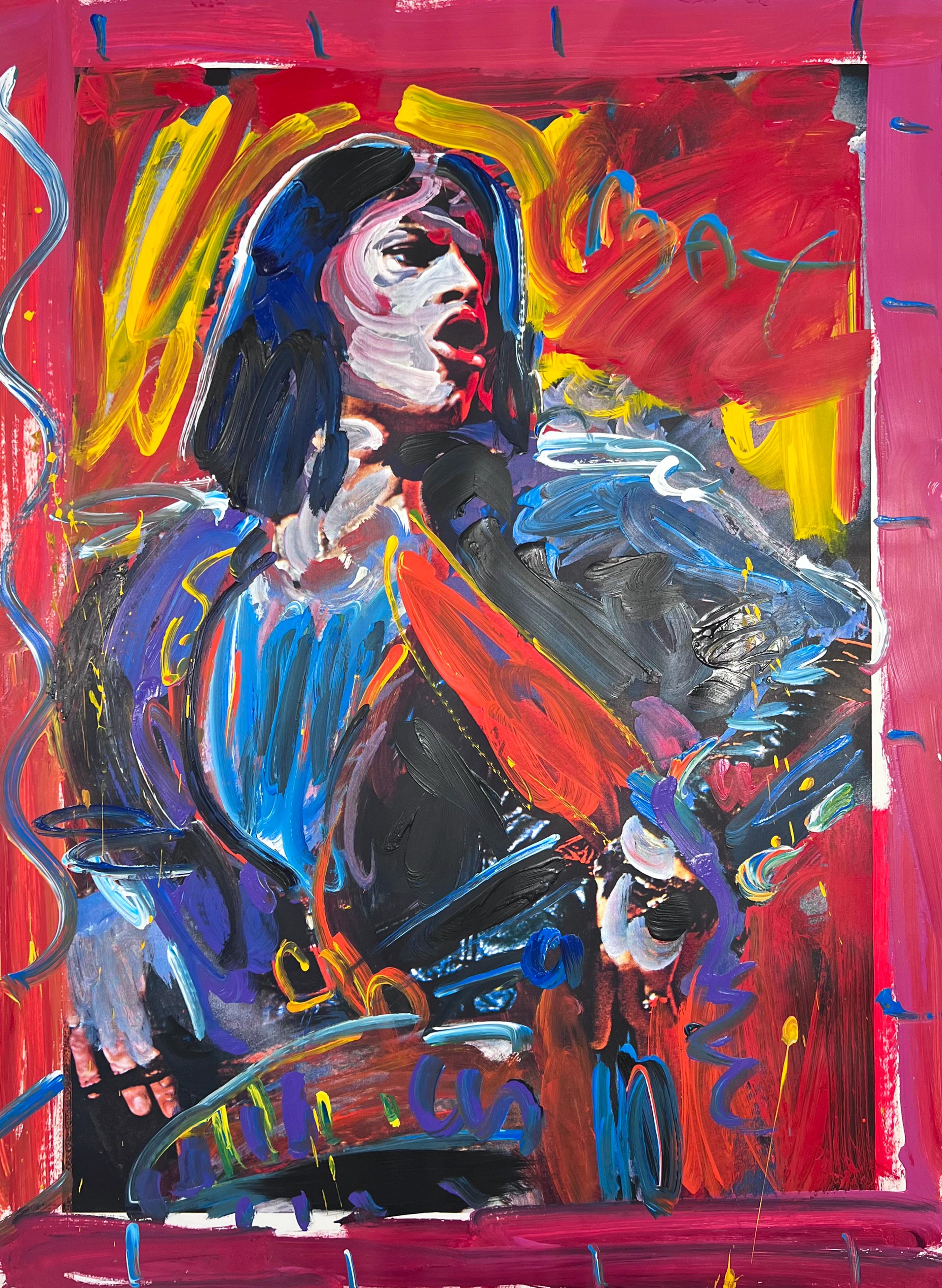 Peter Max Portrait Print – Mick Jagger