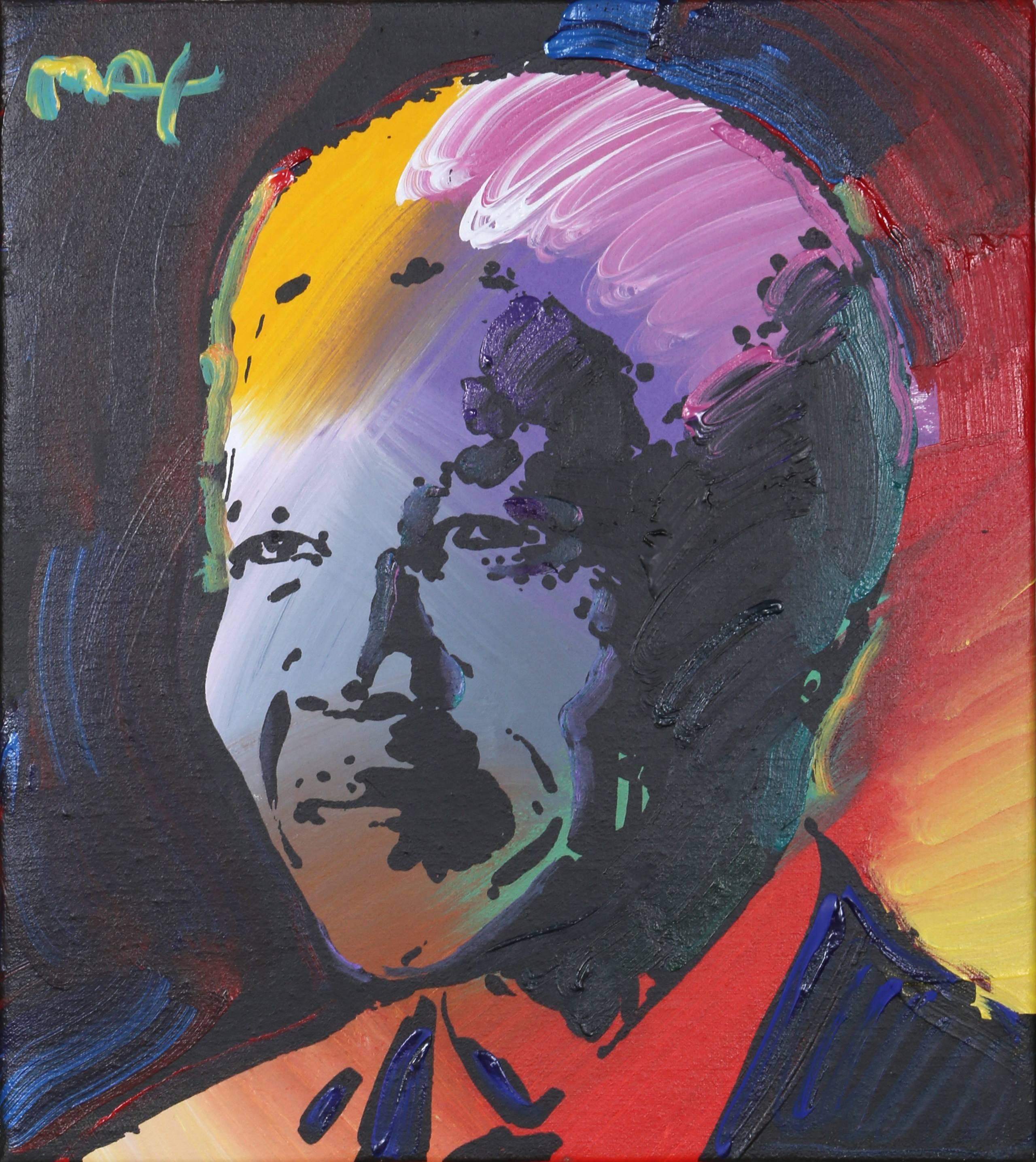 Nelson Mandela, Pop Art Portrait by Peter Max