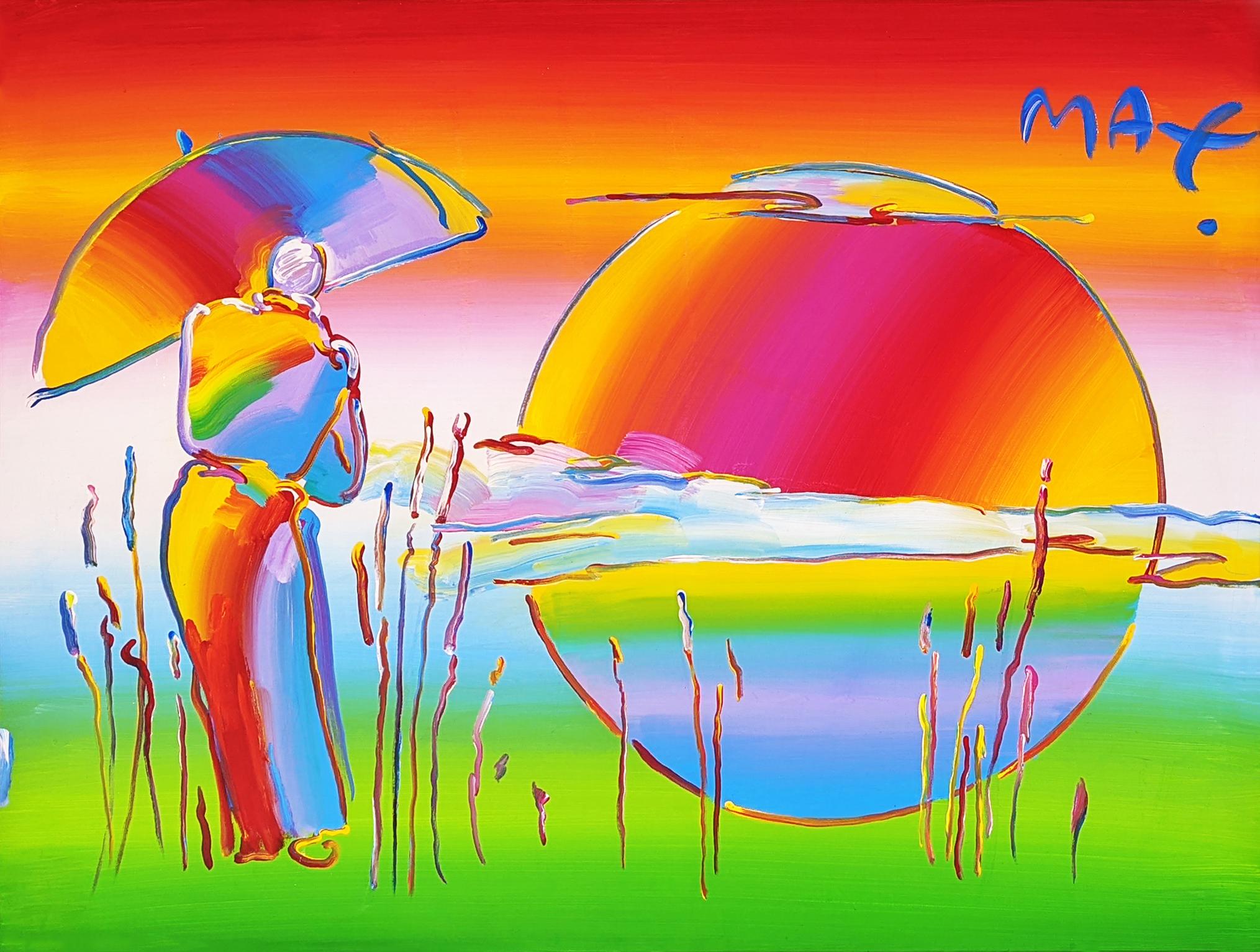 NEW MOON - Painting by Peter Max