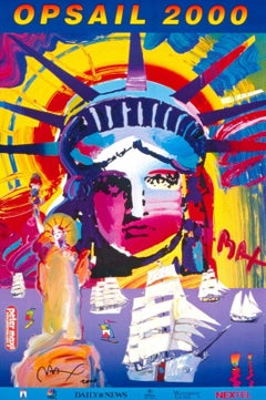 OPSAIL, Original 2000 Offset Litho, Peter Max -SIGNED